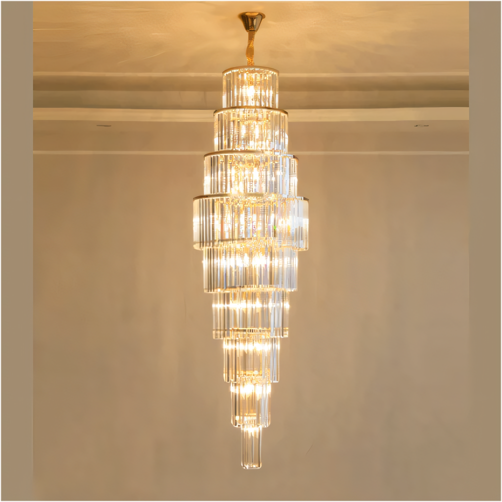 Caverna Long Crystal Chandelier