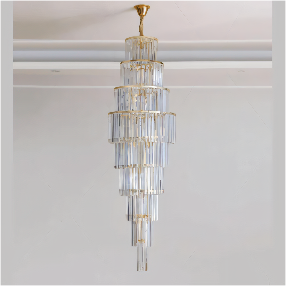 Caverna Long Crystal Chandelier