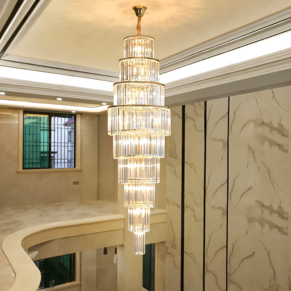 Caverna Long Crystal Chandelier