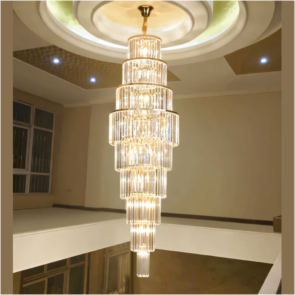 Caverna Long Crystal Chandelier