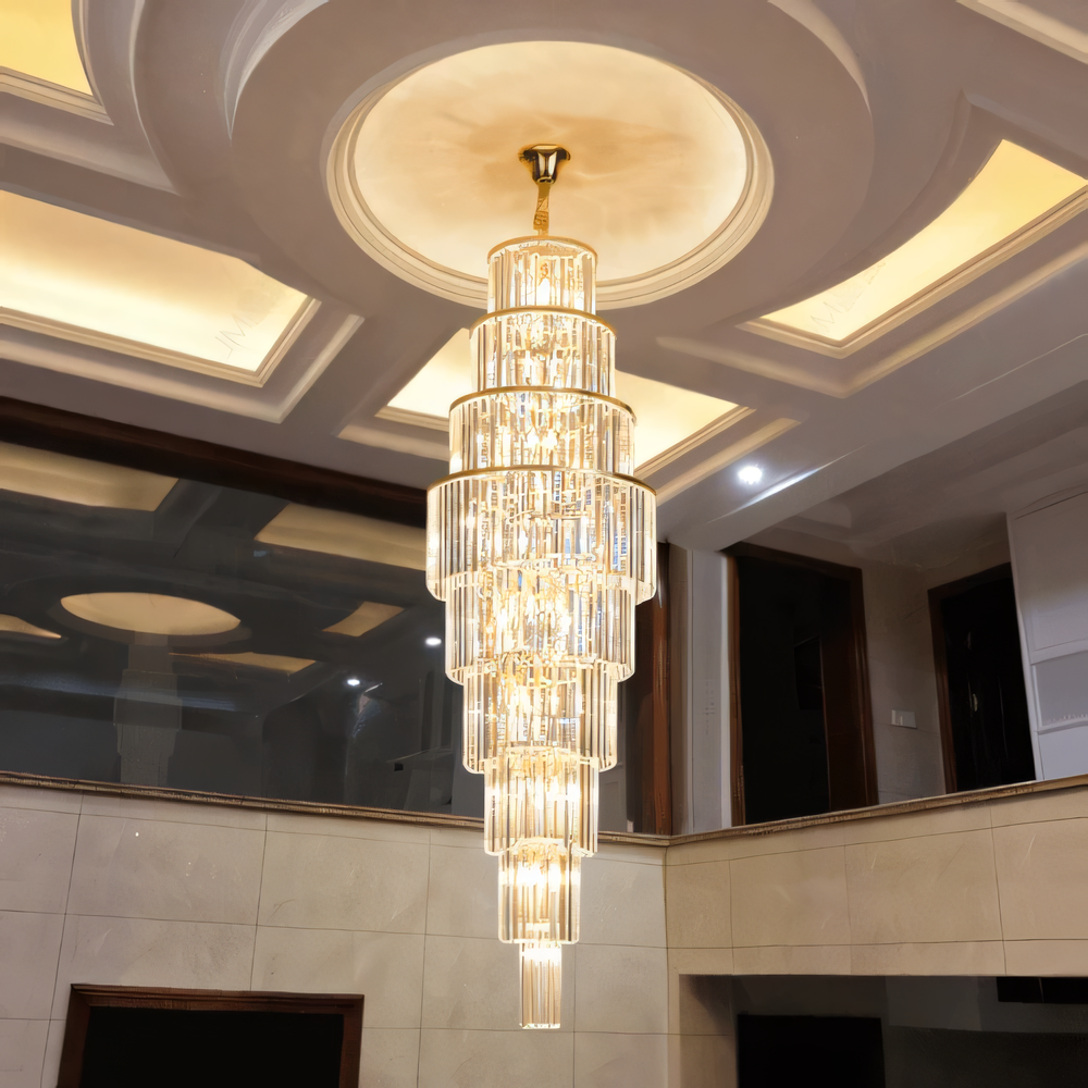 Caverna Long Crystal Chandelier