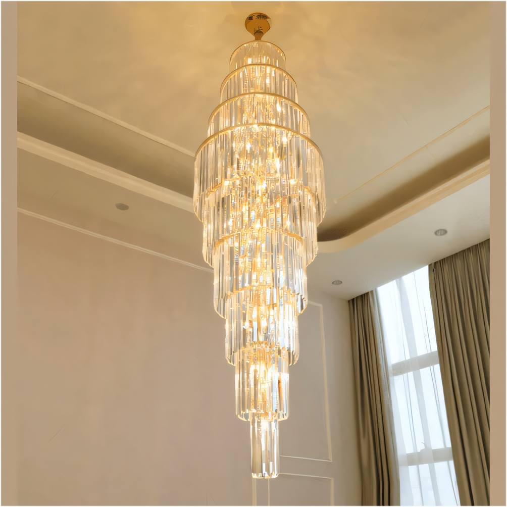 Caverna Long Crystal Chandelier