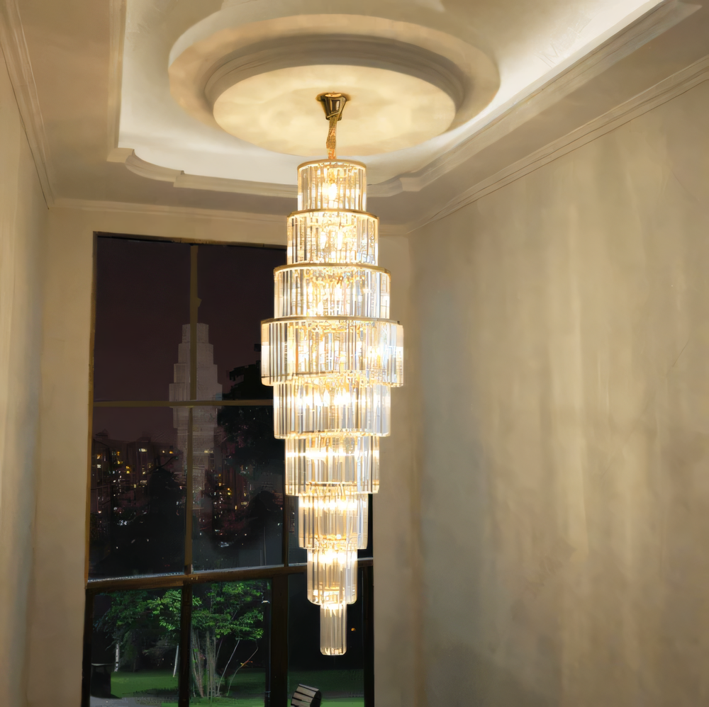 Caverna Long Crystal Chandelier