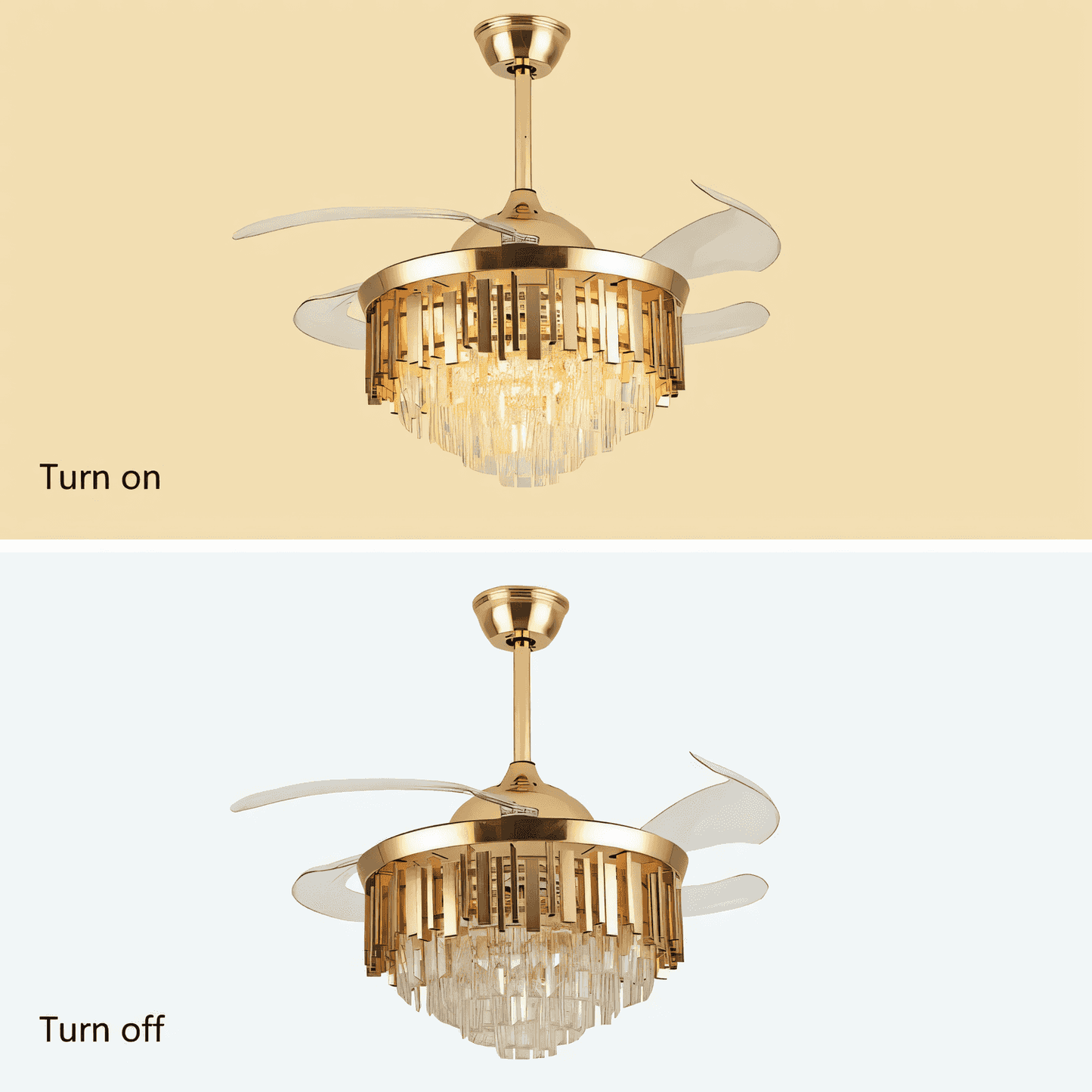 Built-in dimmable LED chandelier with adjustable light colors