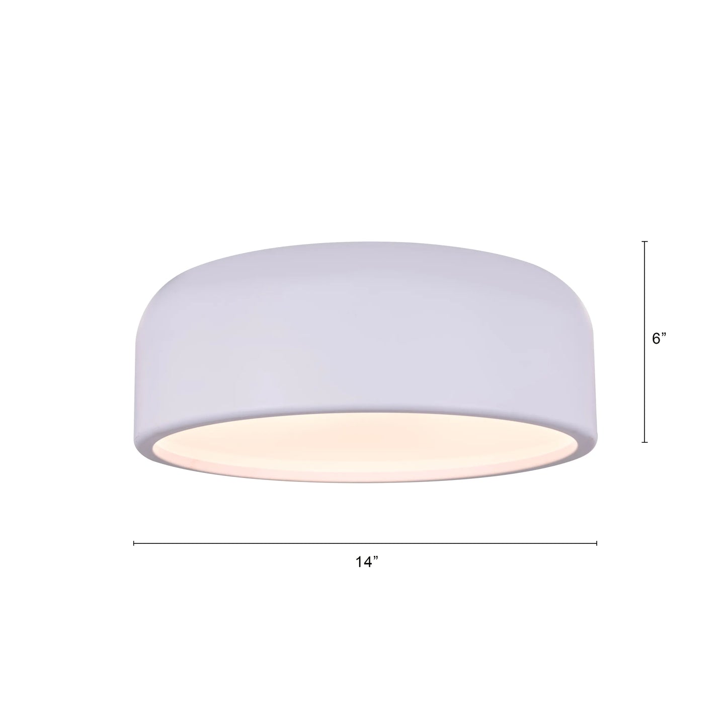 Artistic 14" Smart LED Ceiling Light (3 Smart LED Bulbs Included)