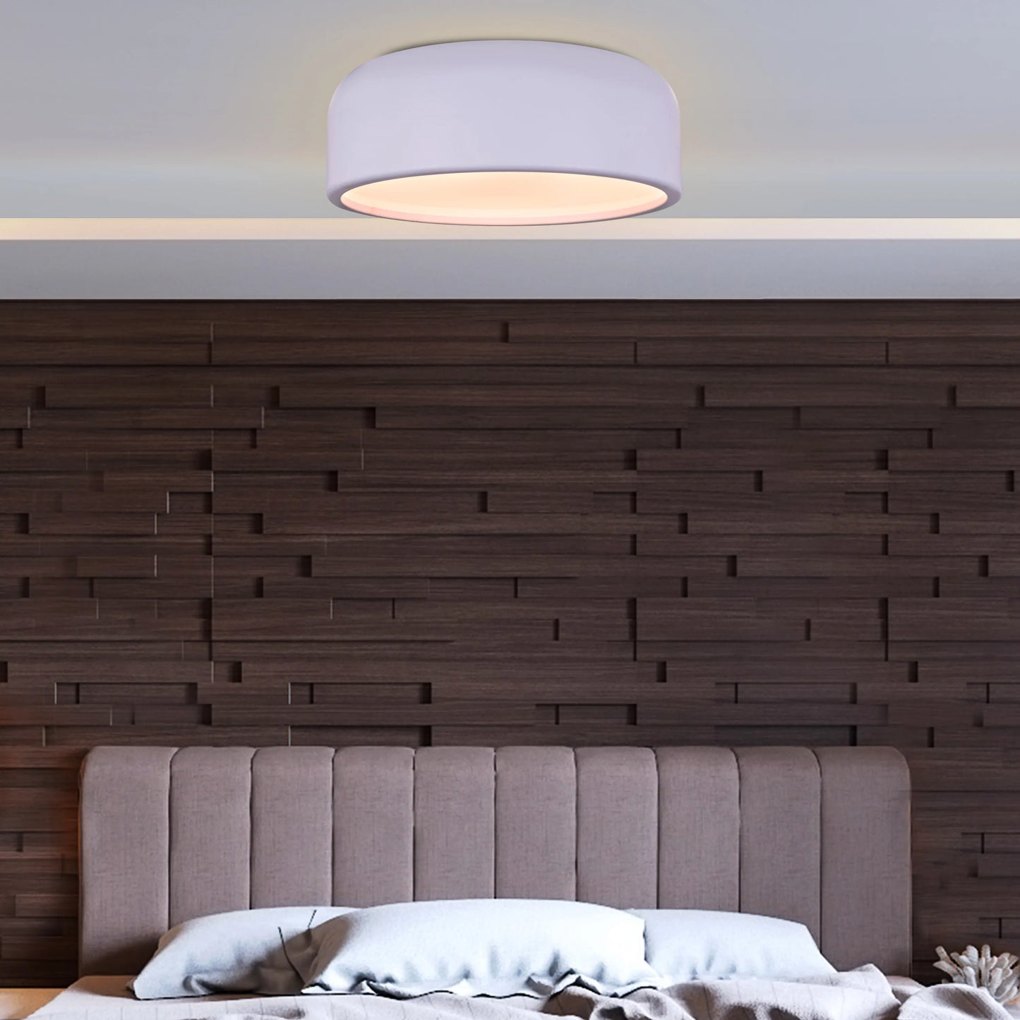 Artistic 19" Smart LED Ceiling Light (3 Smart LED Bulbs Included)