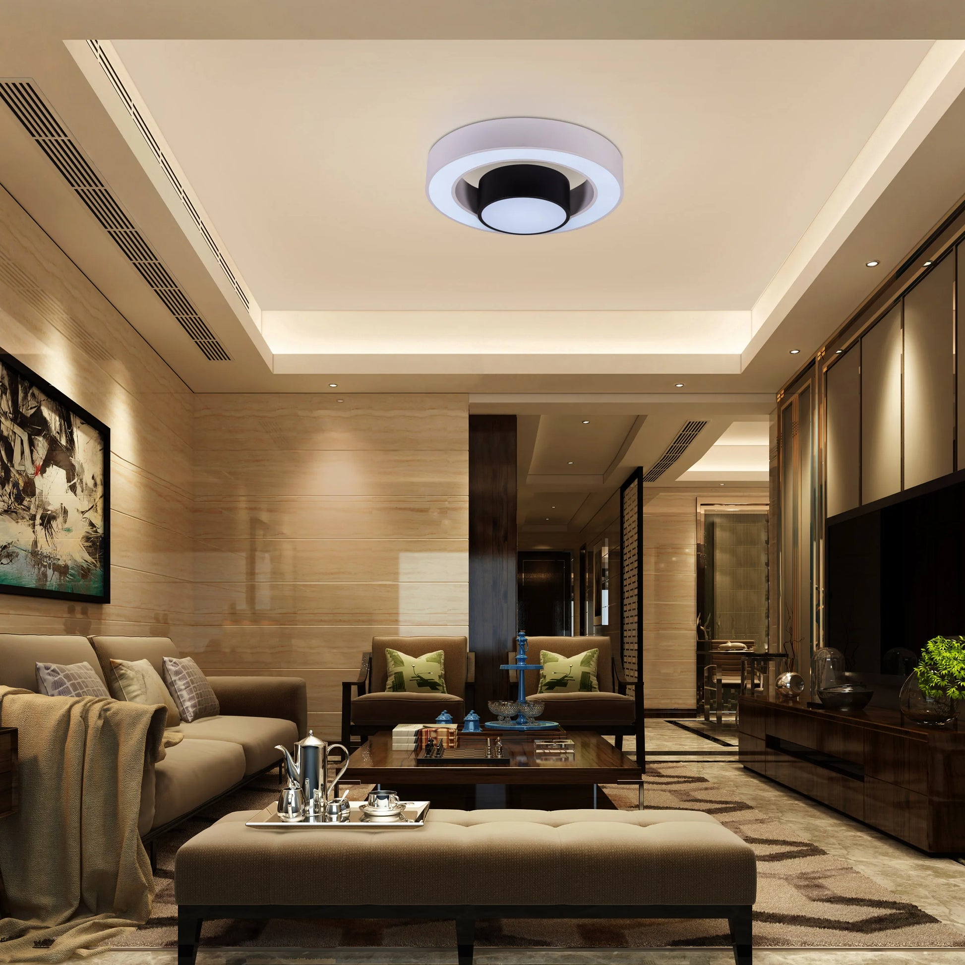 Song To Sing tri-color LED ceiling light with remote control