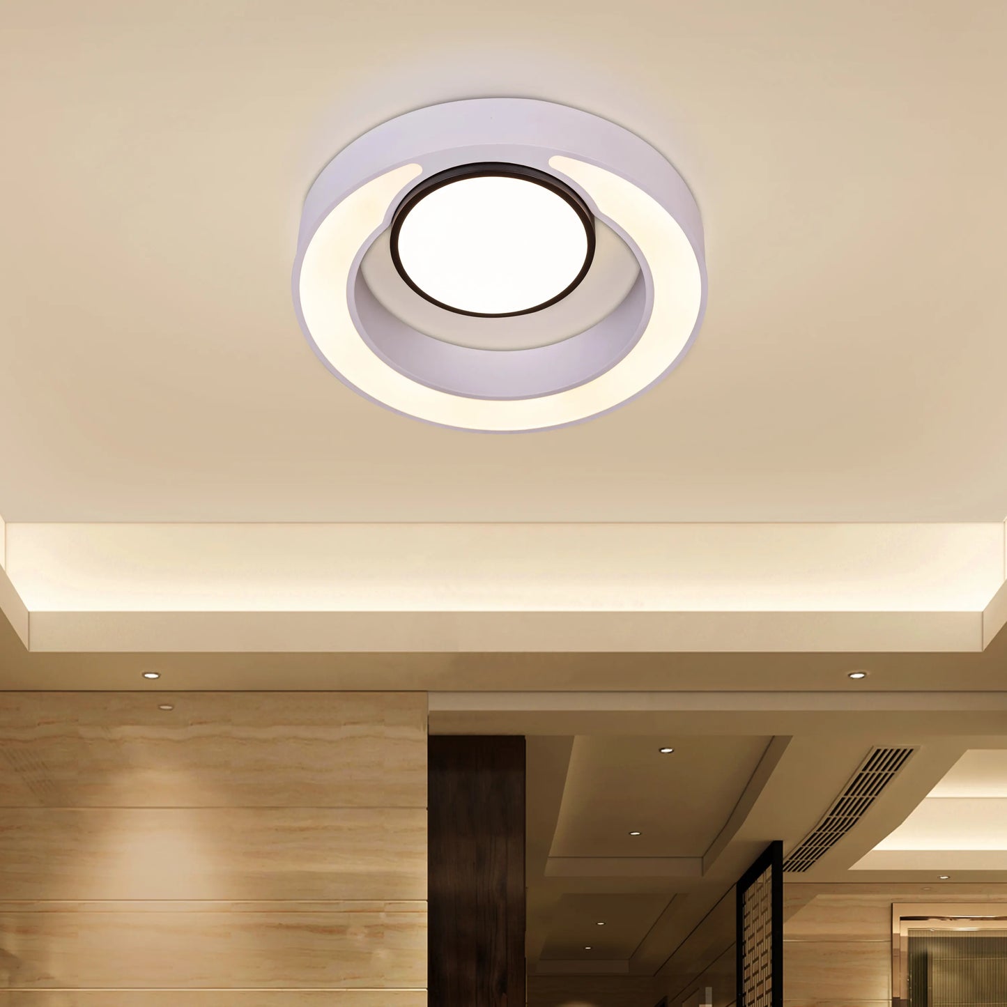 Song To Sing (Black, White, Dimmable LED With Remote Control) Ceiling Light