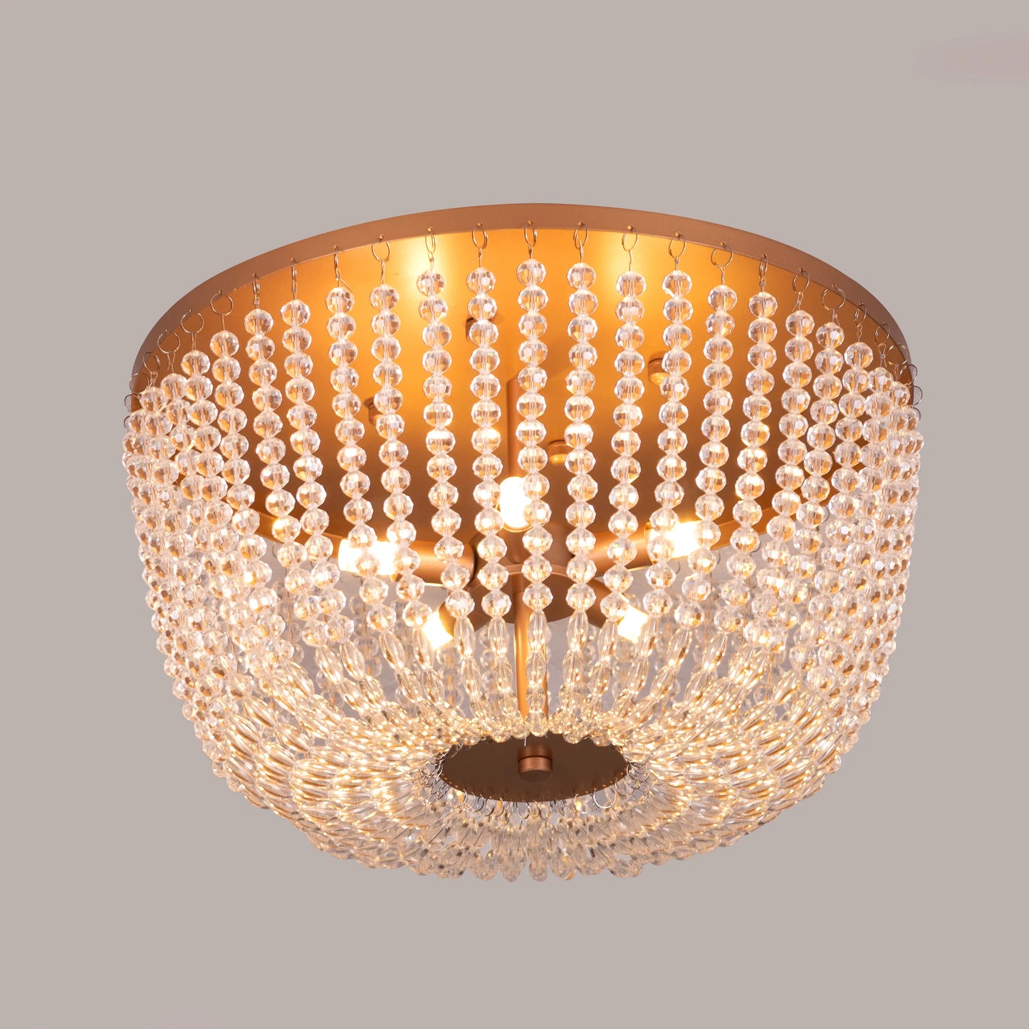 Embraced (Gold) Crystal Ceiling Light