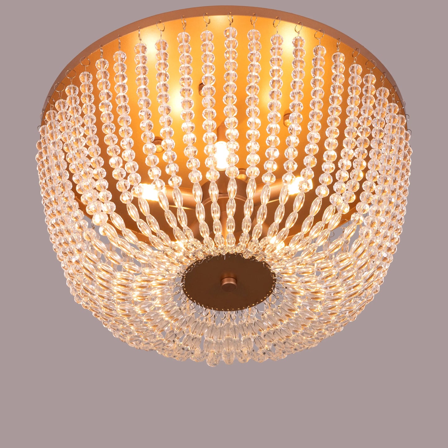 Embraced (Gold) Crystal Ceiling Light