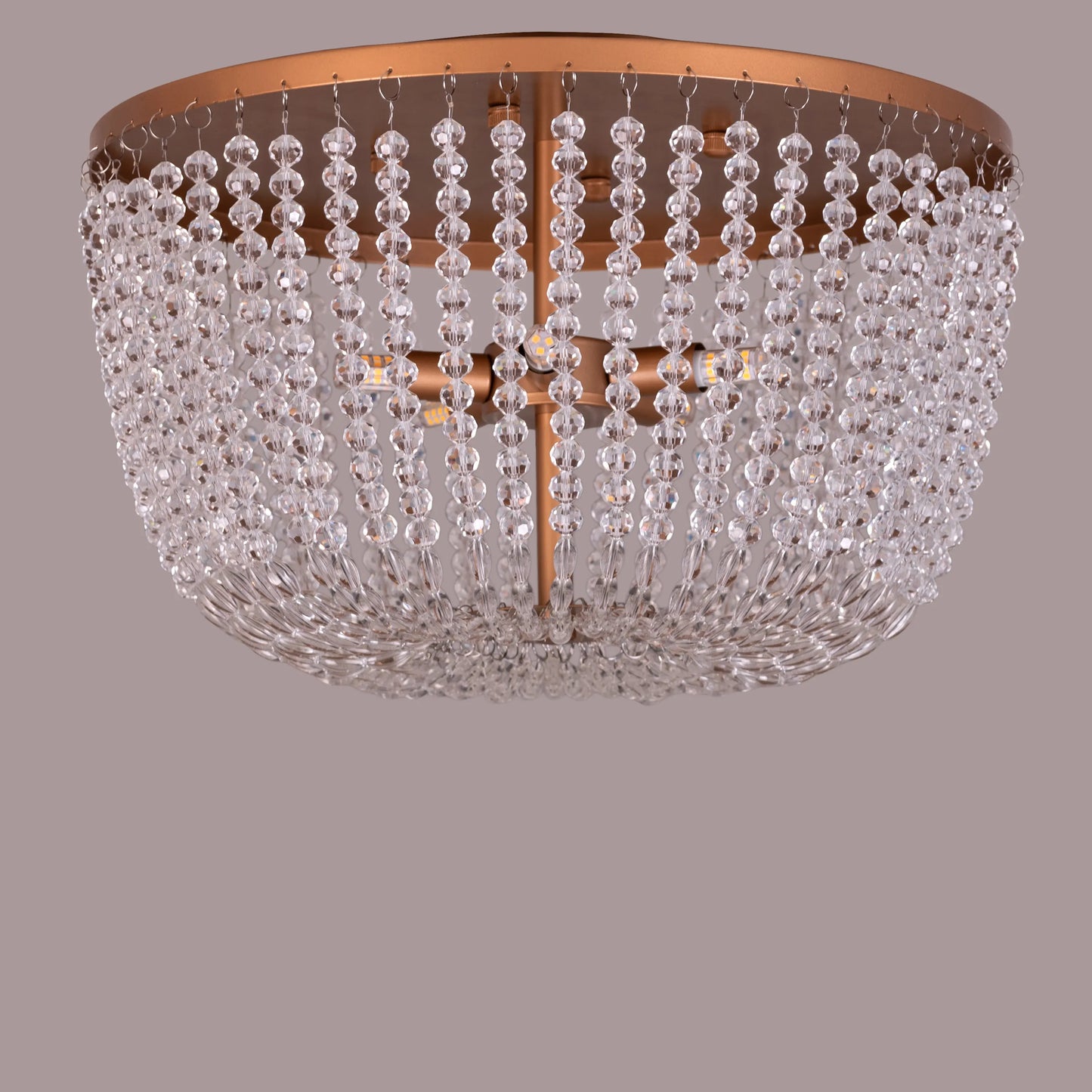 Embraced (Gold) Crystal Ceiling Light