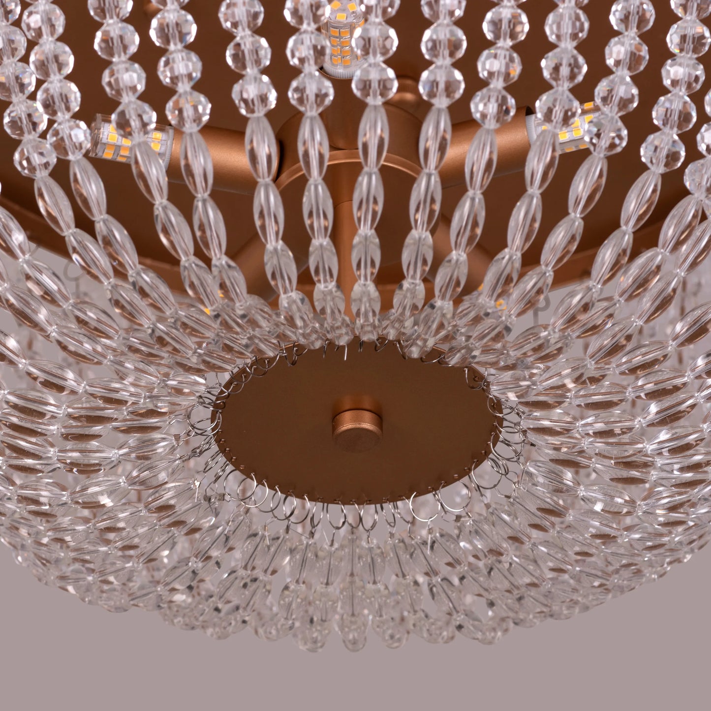 Embraced (Gold) Crystal Ceiling Light