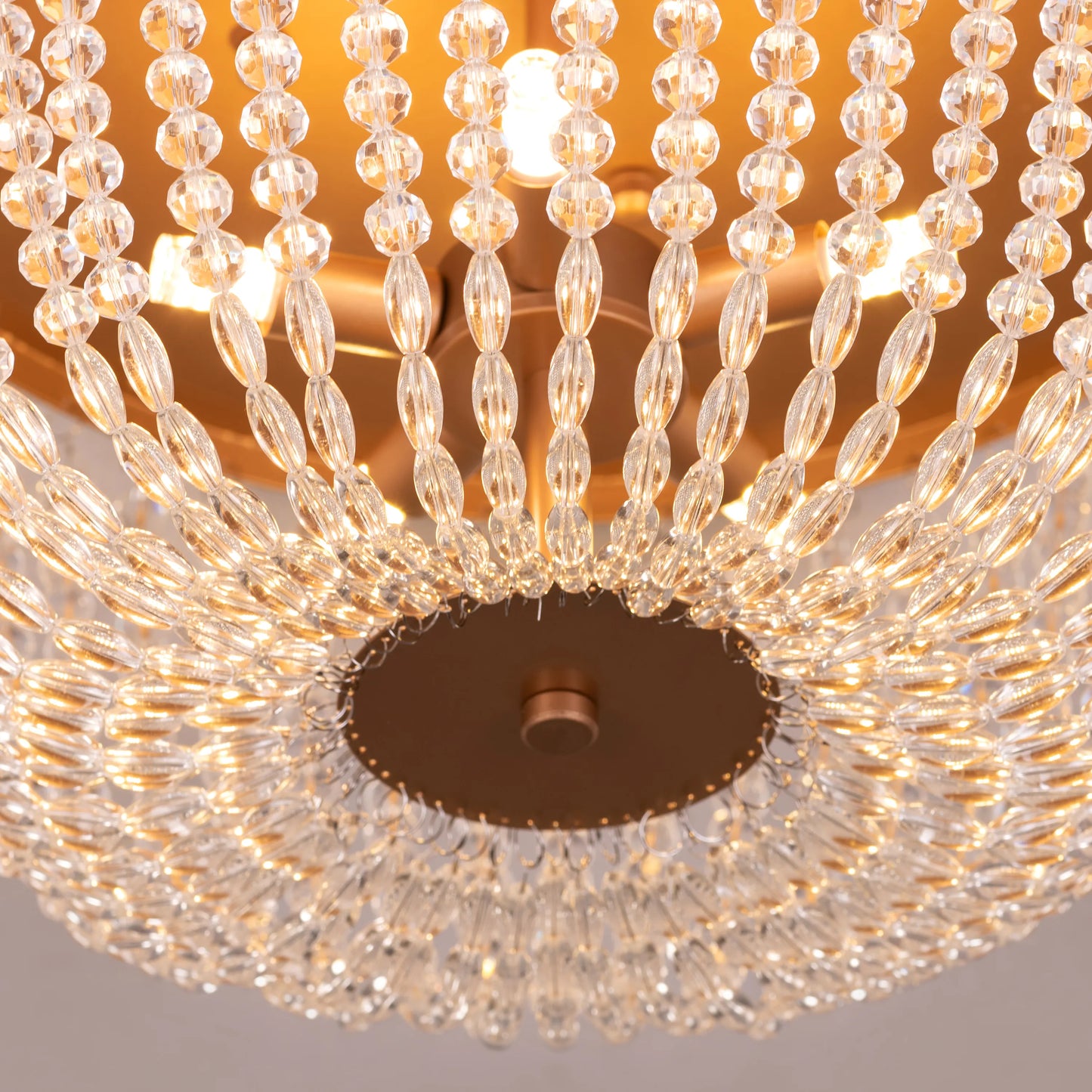 Embraced (Gold) Crystal Ceiling Light