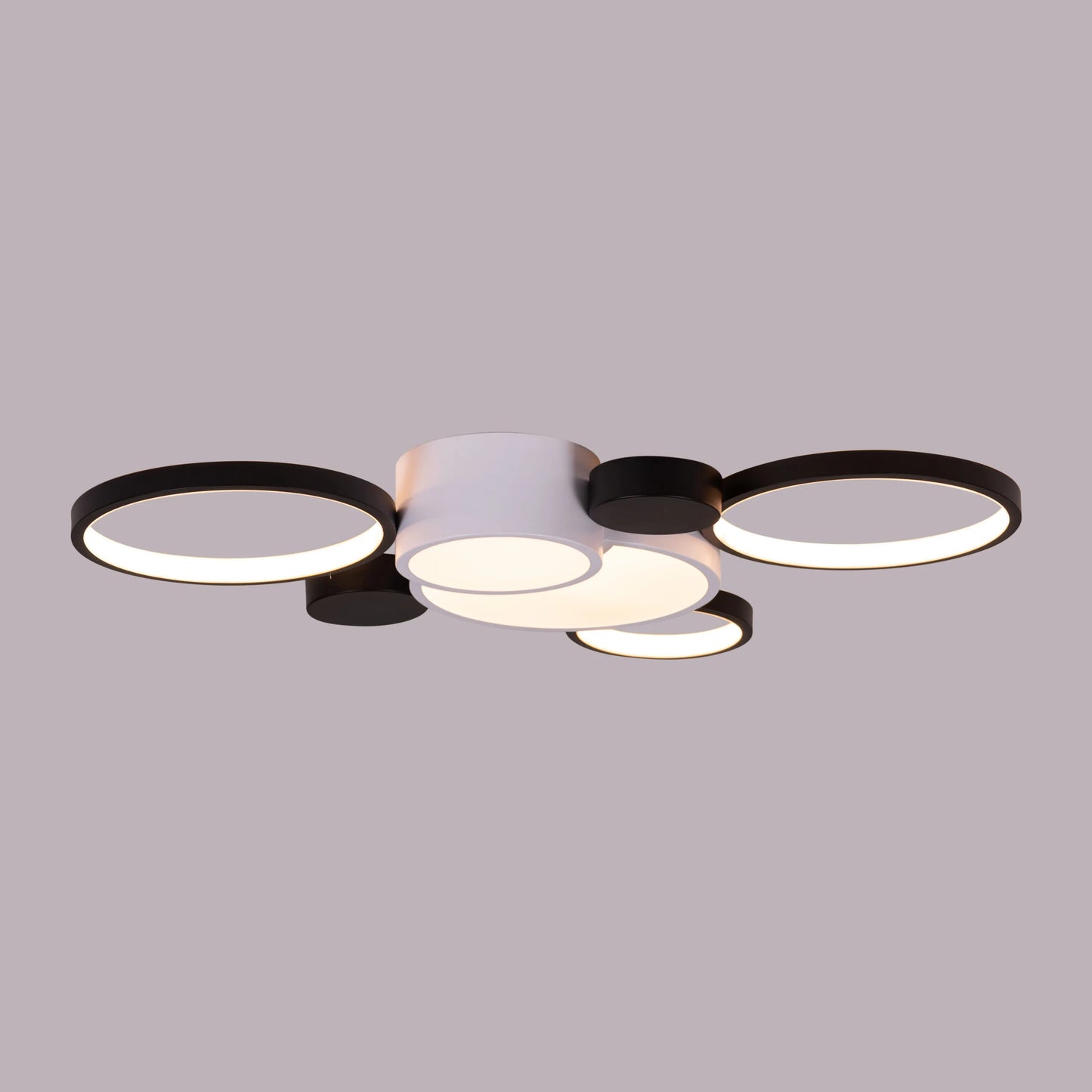 Heat Wave (Large, White, Dimmable LED with Remote Control) Ceiling Light