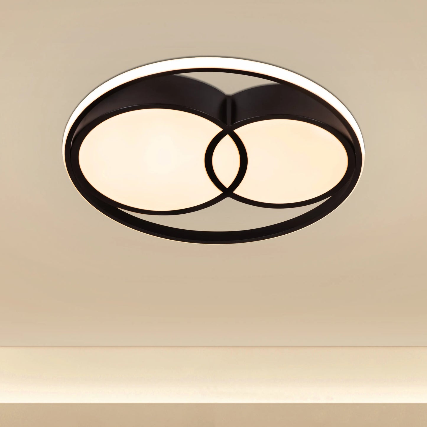 Nip In The Air (Black, Dimmable LED with Remote Control) Ceiling Light