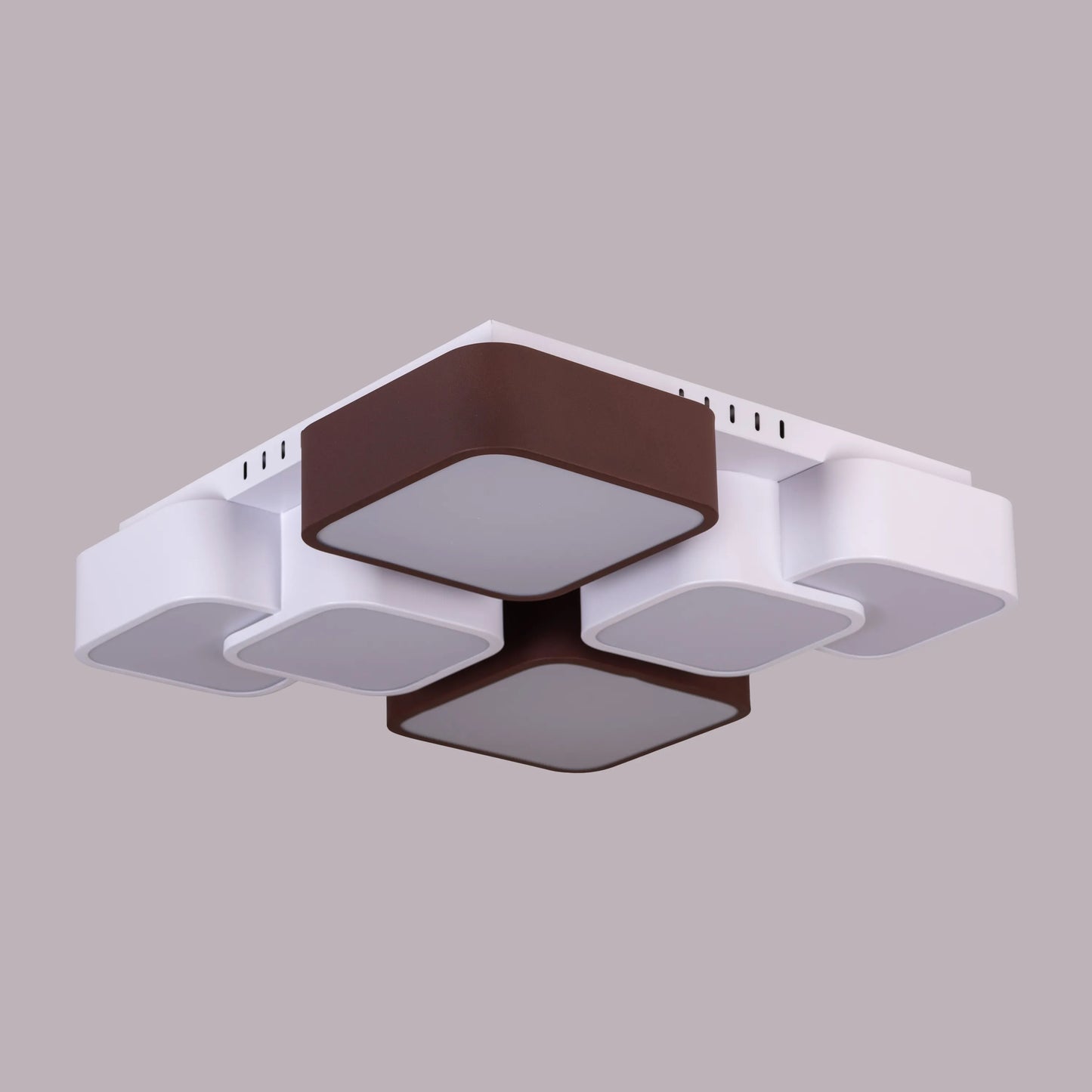 Cold Wave (White, Brown, Dimmable LED with Remote Control) Ceiling Light