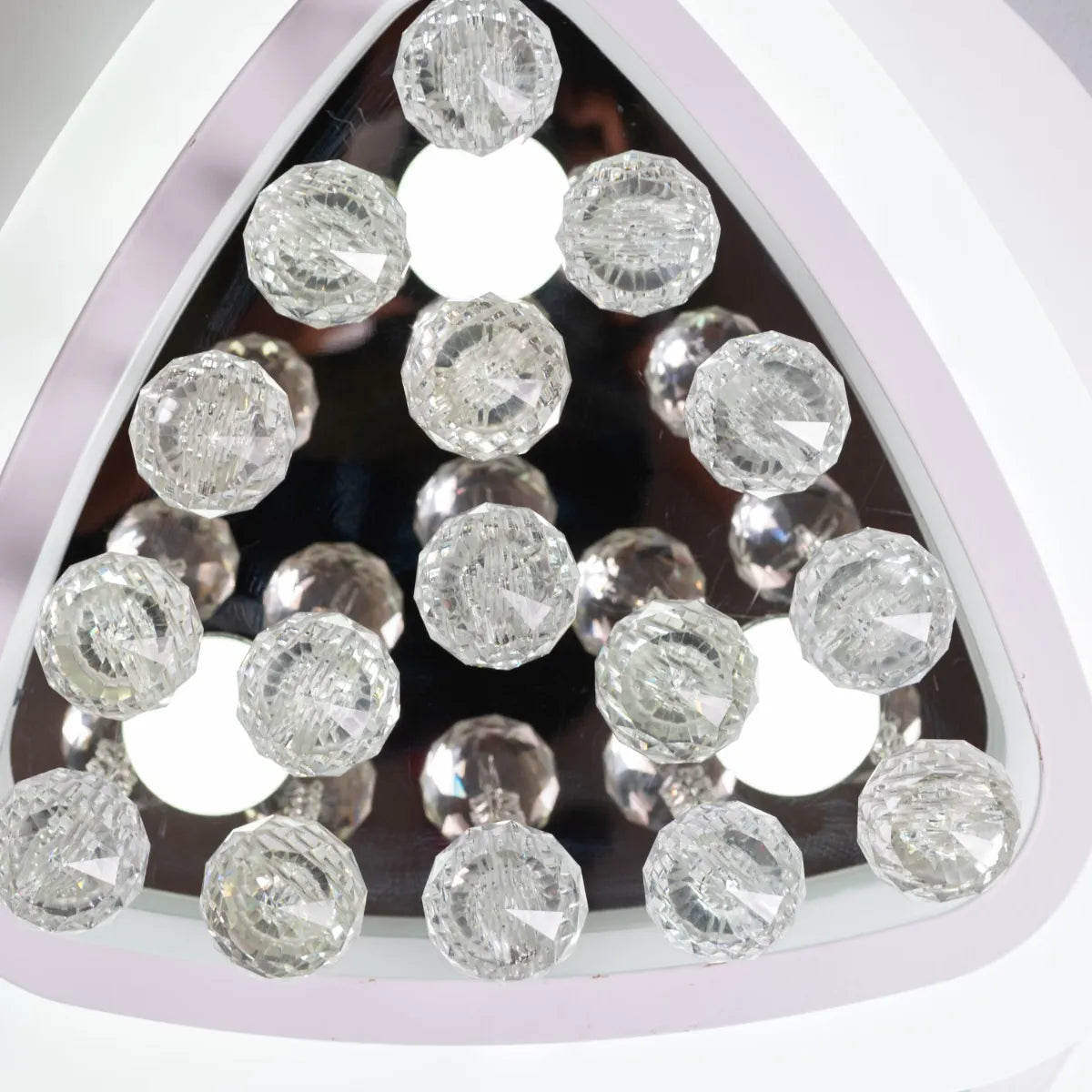 What A Treat (White, Dimmable LED with Remote Control) Crystal Ceiling Light