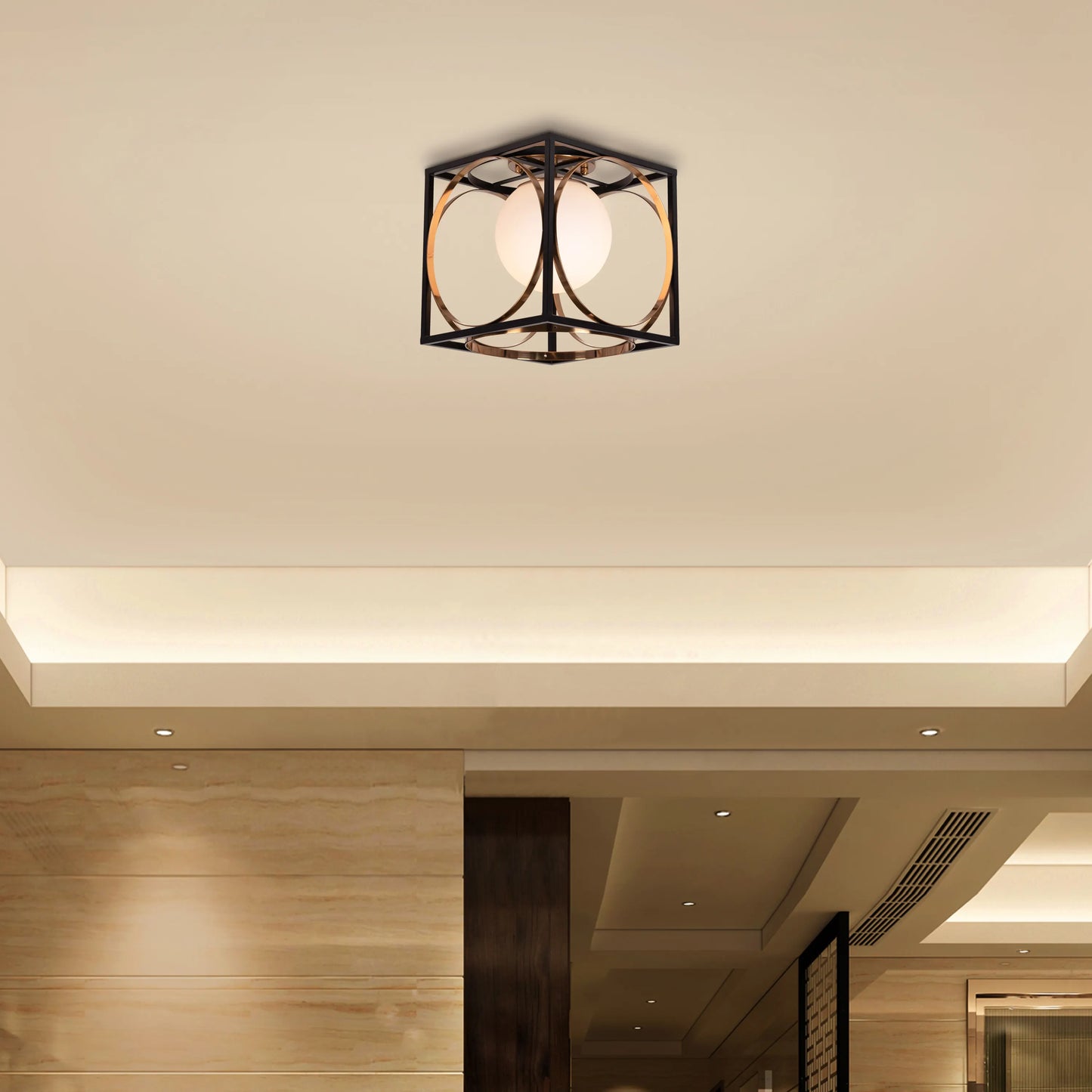 Block Party (Gold, Smart LED) Ceiling Light