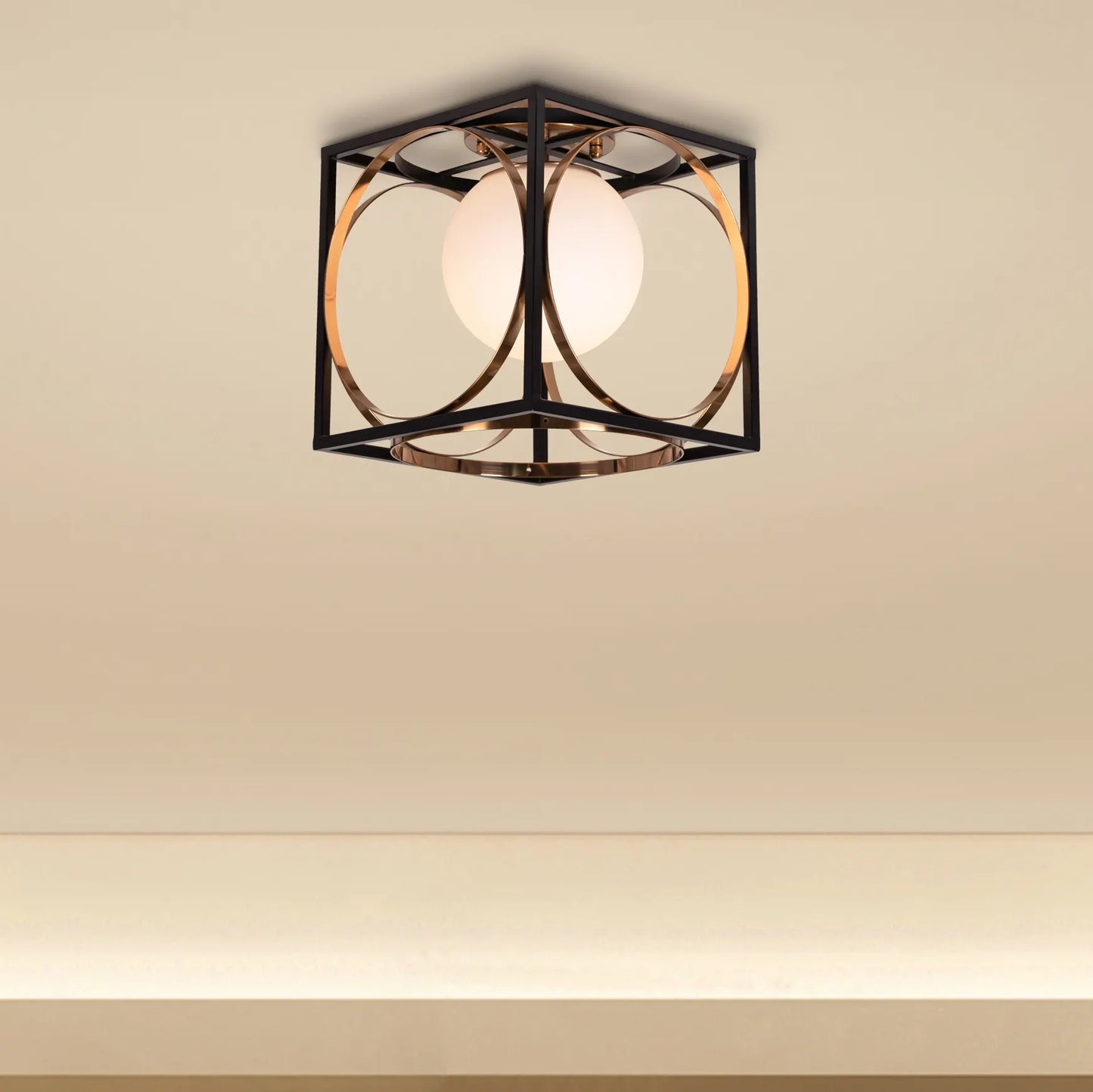 Block Party (Gold, Smart LED) Ceiling Light