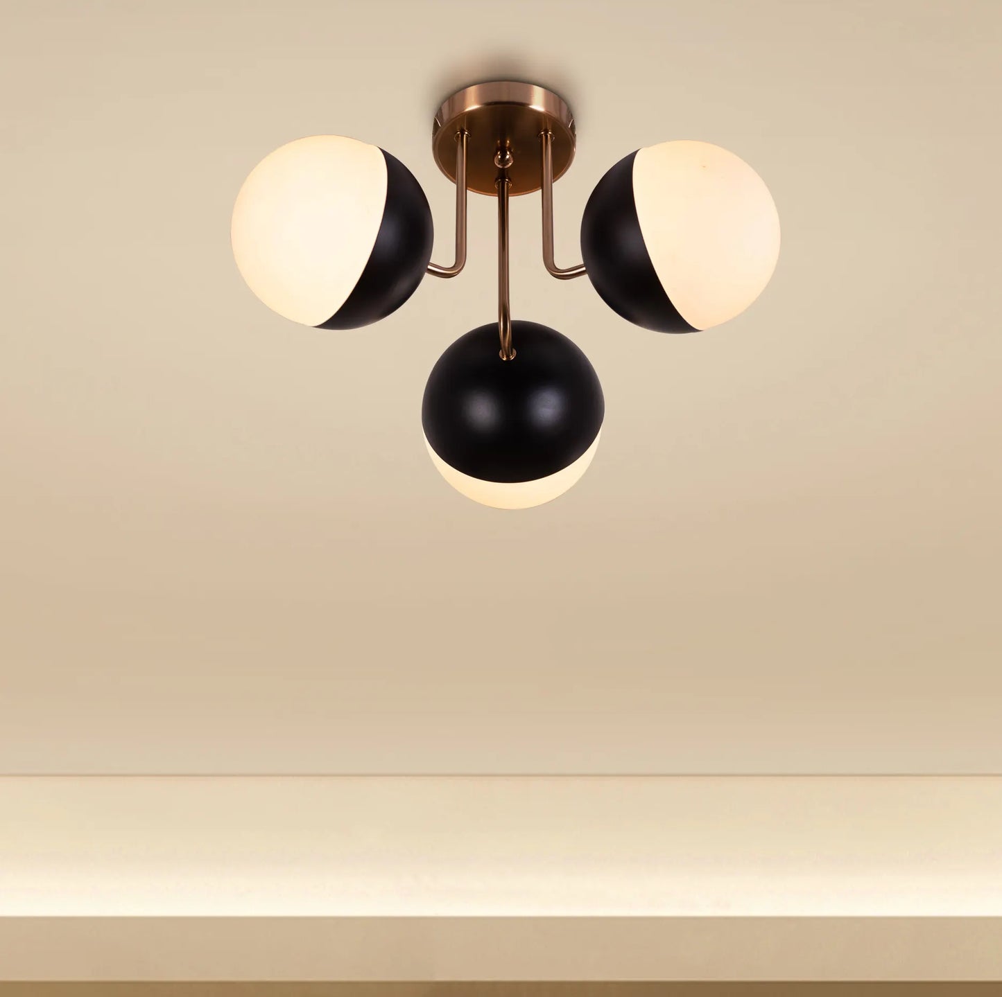 Addiction (Gold, Black) Ceiling Light