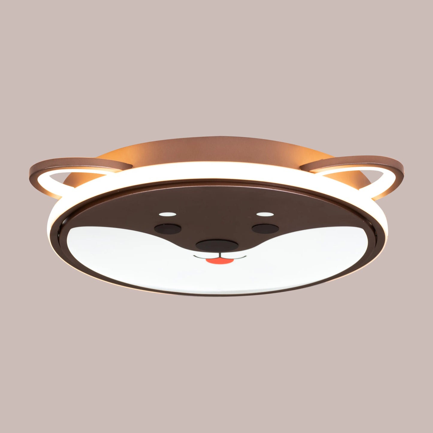 Baloo The Bear (Brown, Built-In LED with Remote Control) Kid's Room Ceiling Light