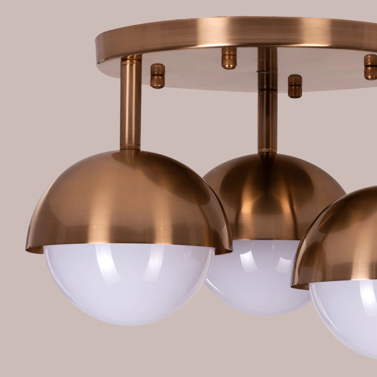 Elegant gold fixture perfect for various interior styles.