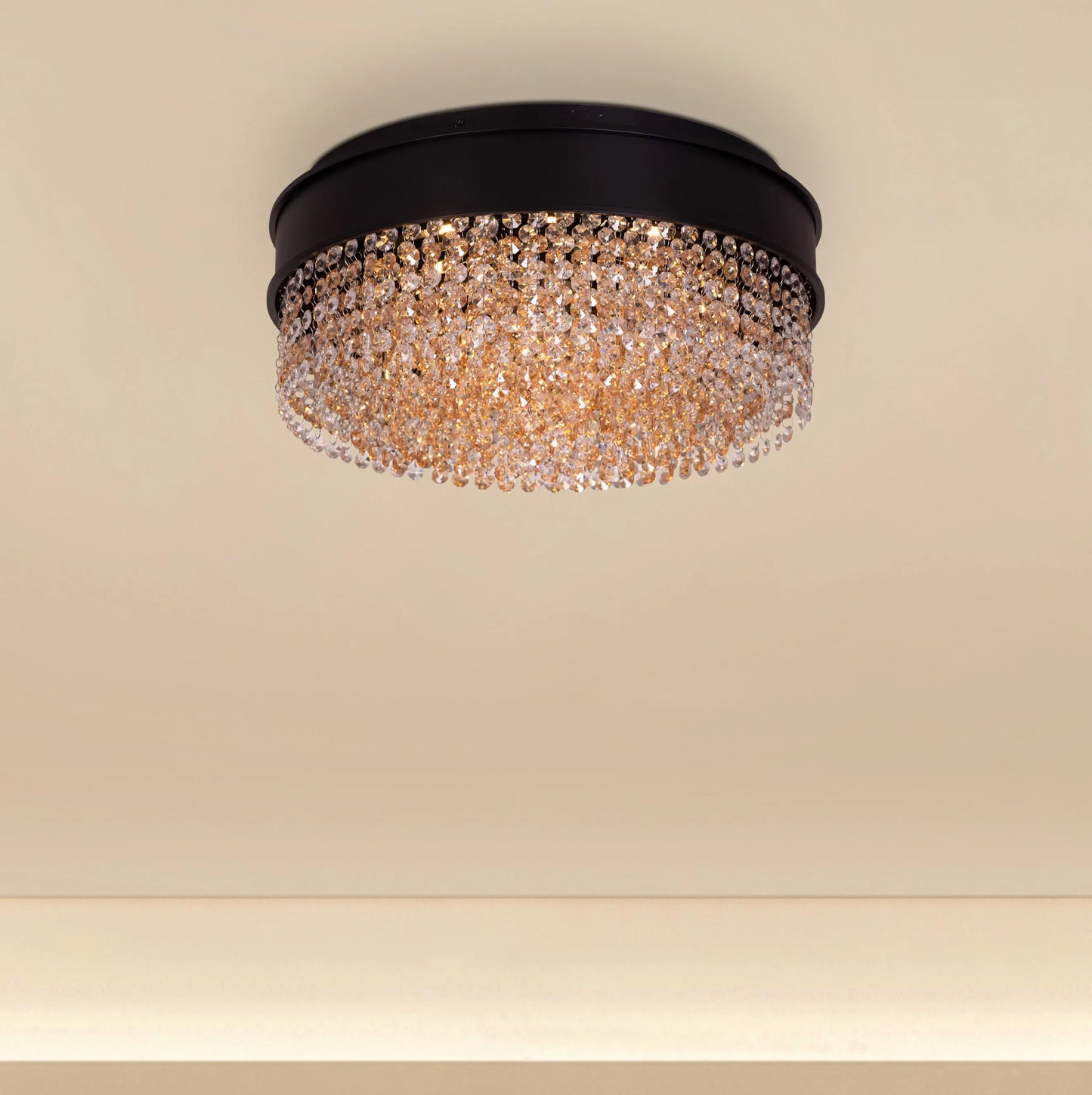 Black Tie Crystal Ceiling Light