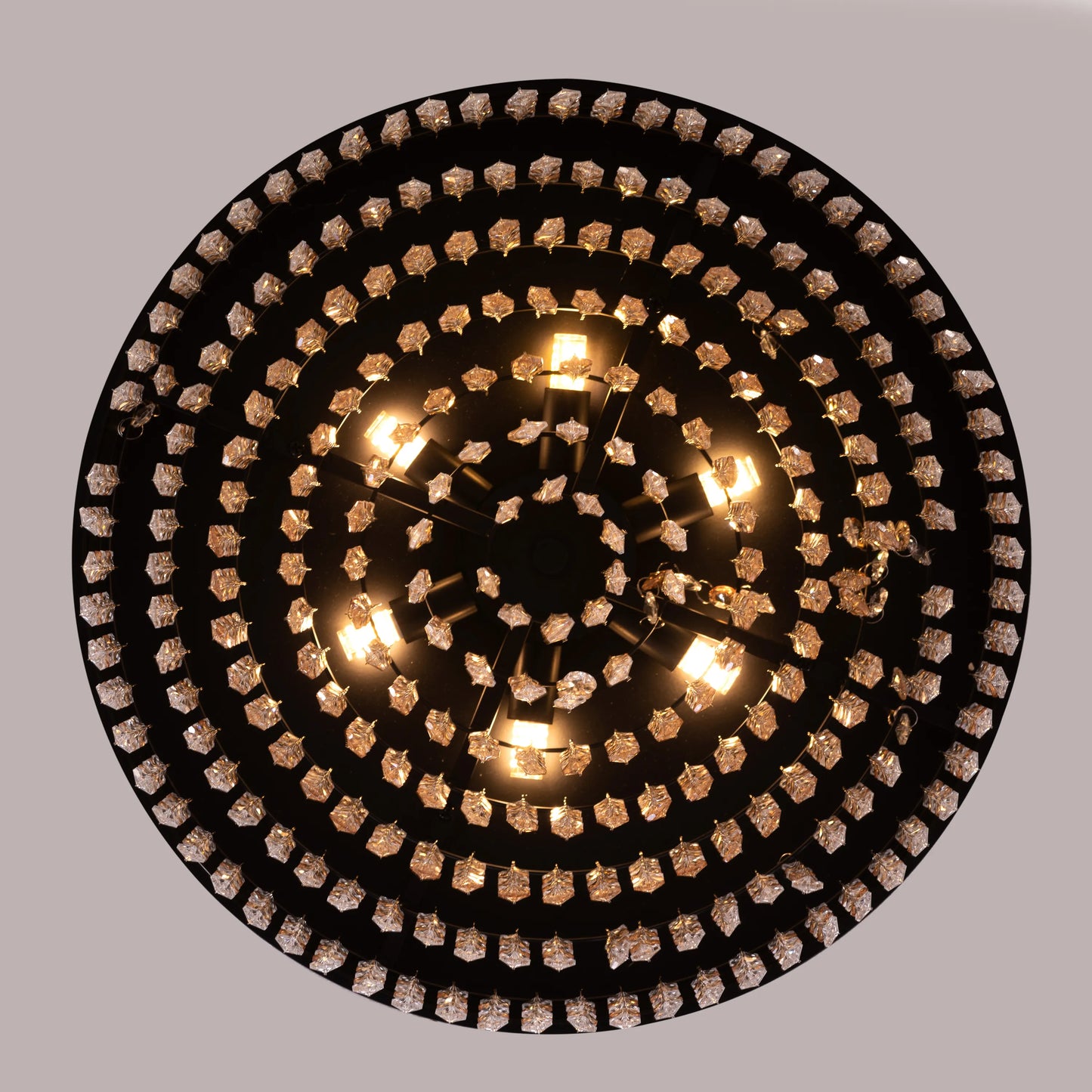 Black Tie Crystal Ceiling Light