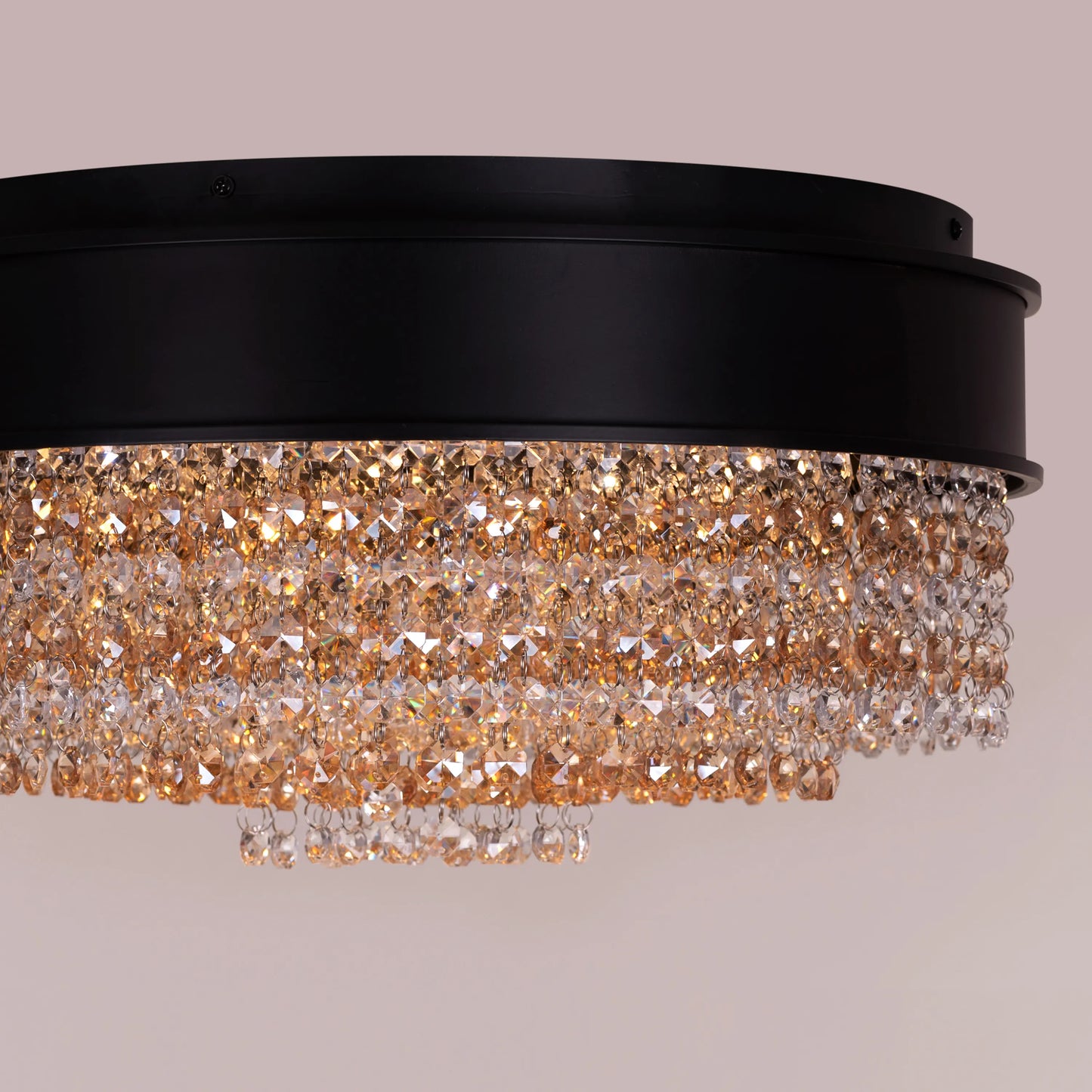 Black Tie Crystal Ceiling Light