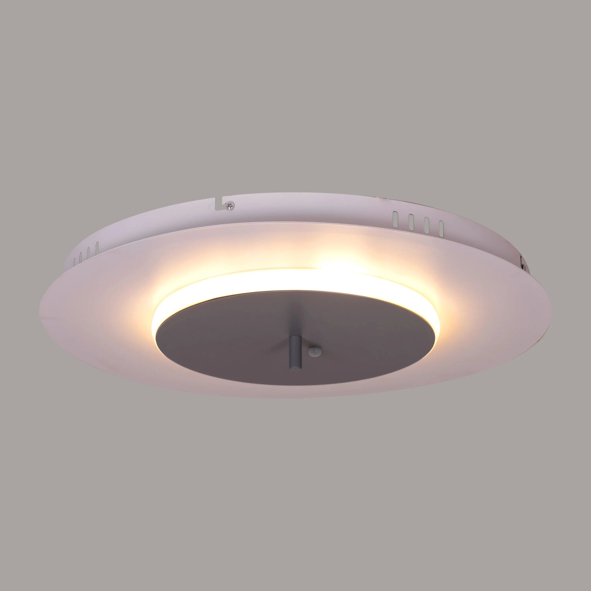 White book-shaped dimmable LED ceiling light with remote control