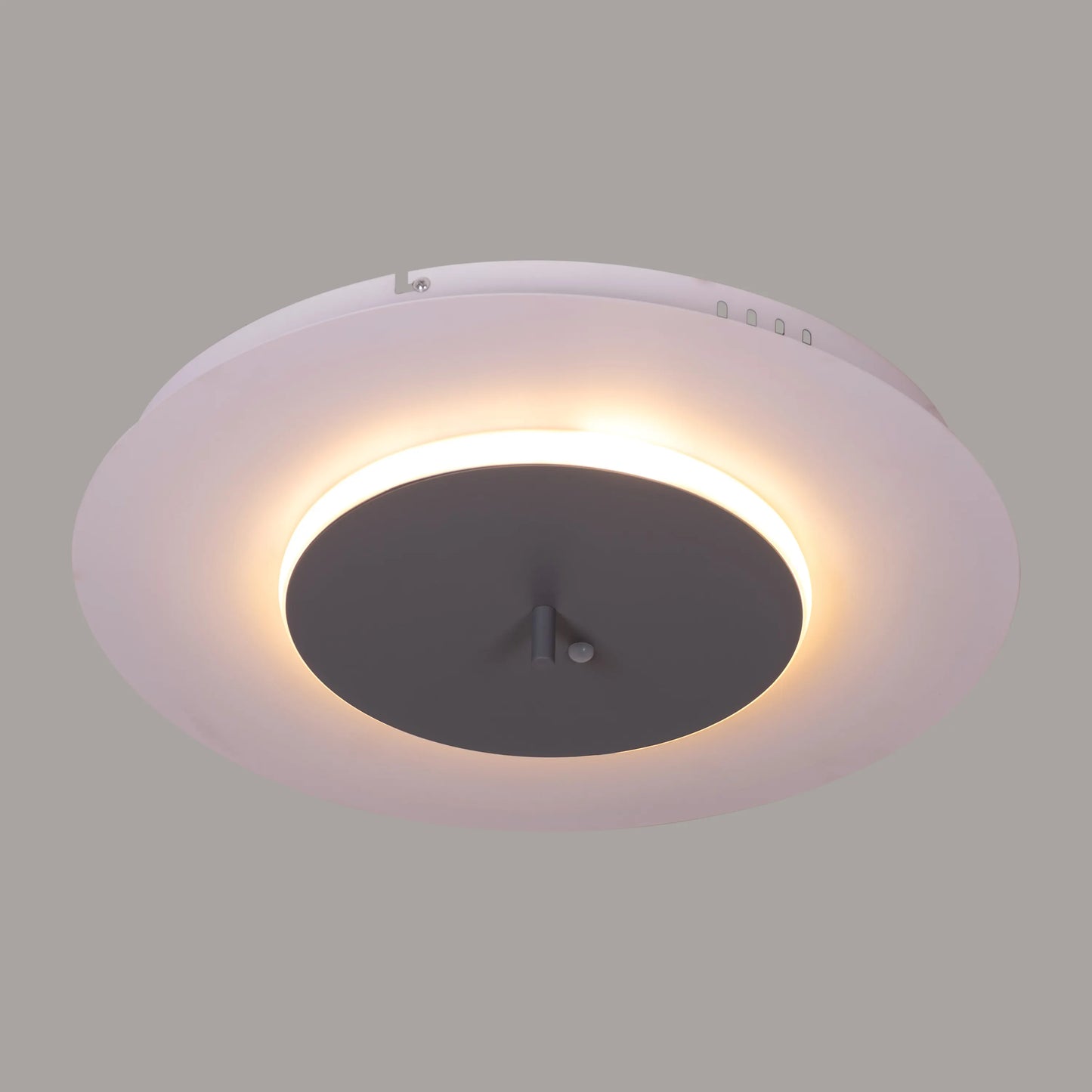 White book-shaped dimmable LED ceiling light with remote control