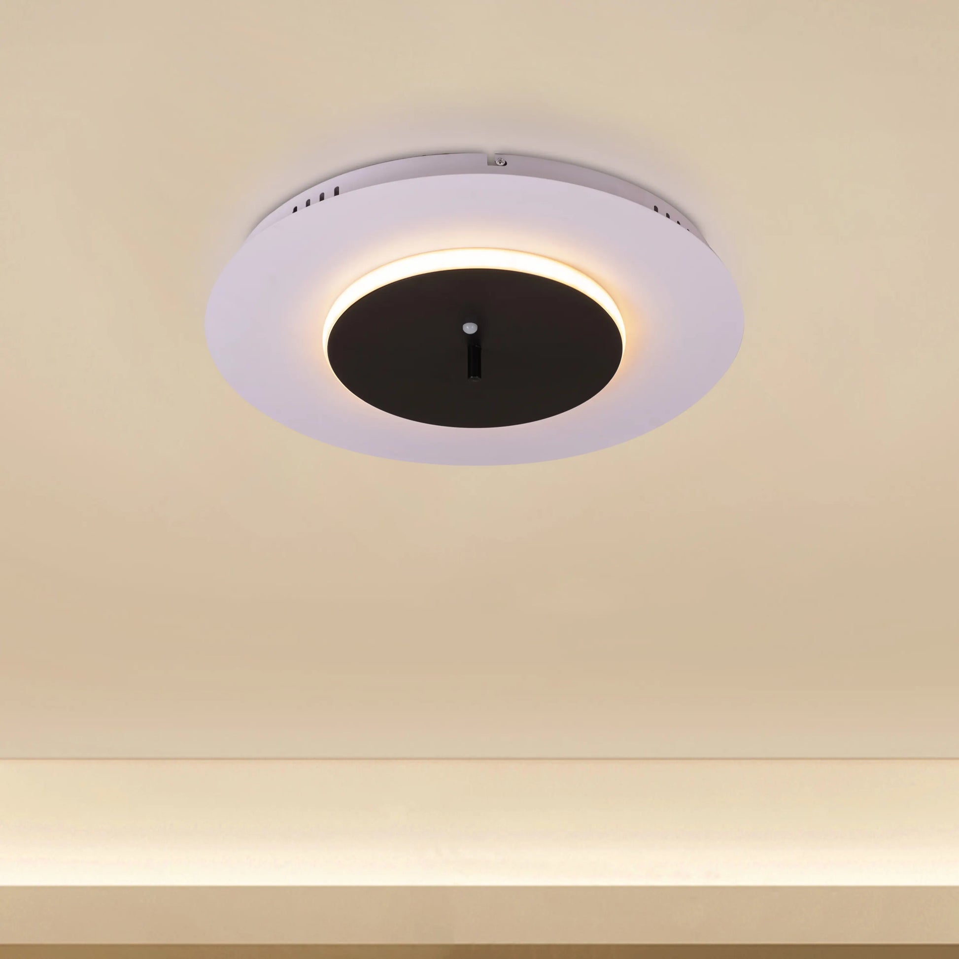 Turn The Corner white dimmable LED ceiling light with remote