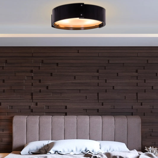 Swiss Chalet Ceiling Light featuring wooden structure with black accents