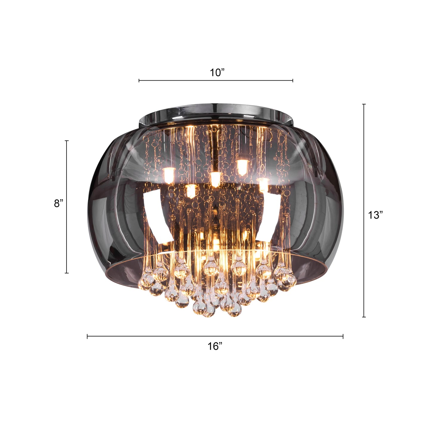 40 cm luxury crystal chandelier for modern homes.