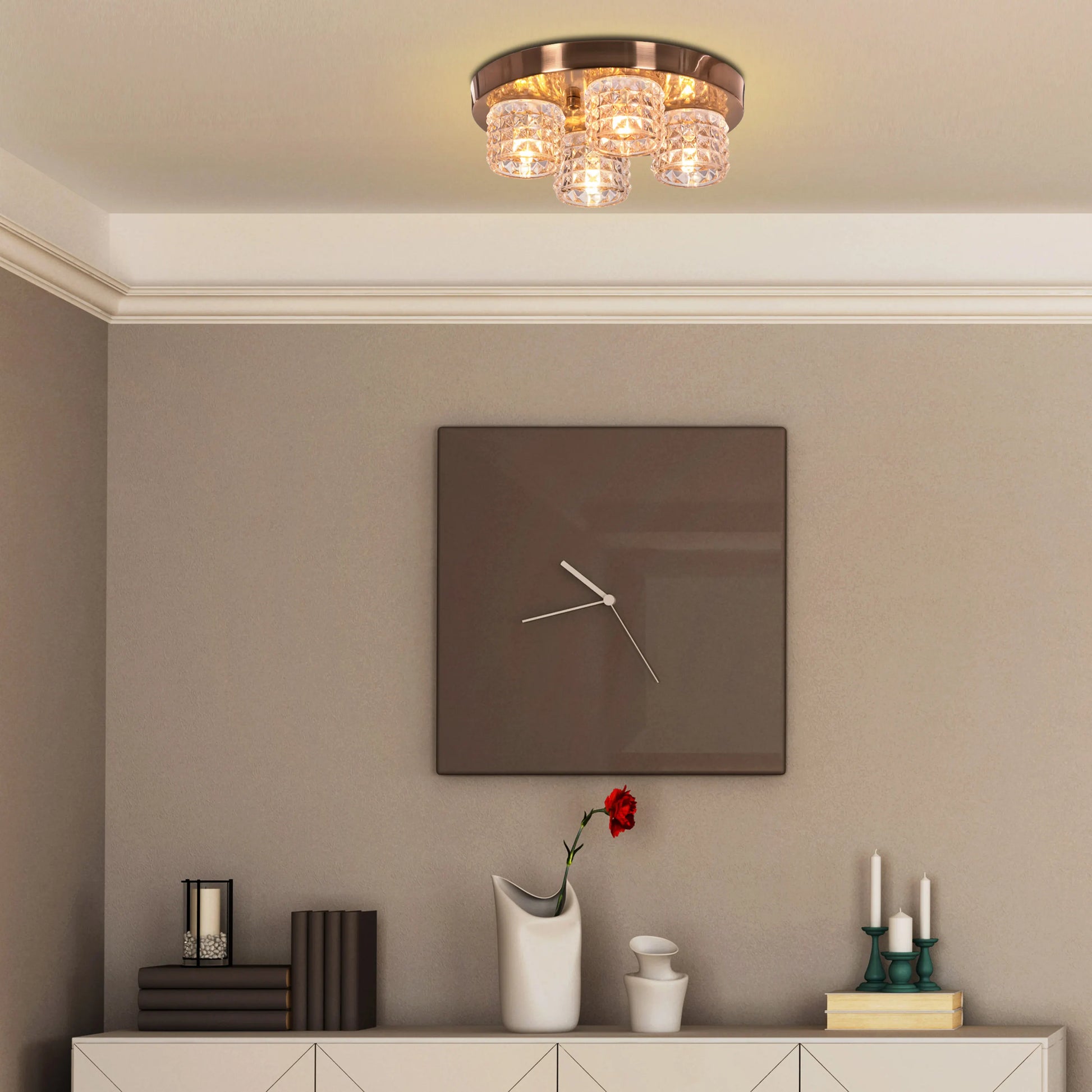 Dime A Dozen Ceiling Light featuring a simple, minimalist design with a neutral finish, providing affordable and versatile illumination for various room types and decor styles.