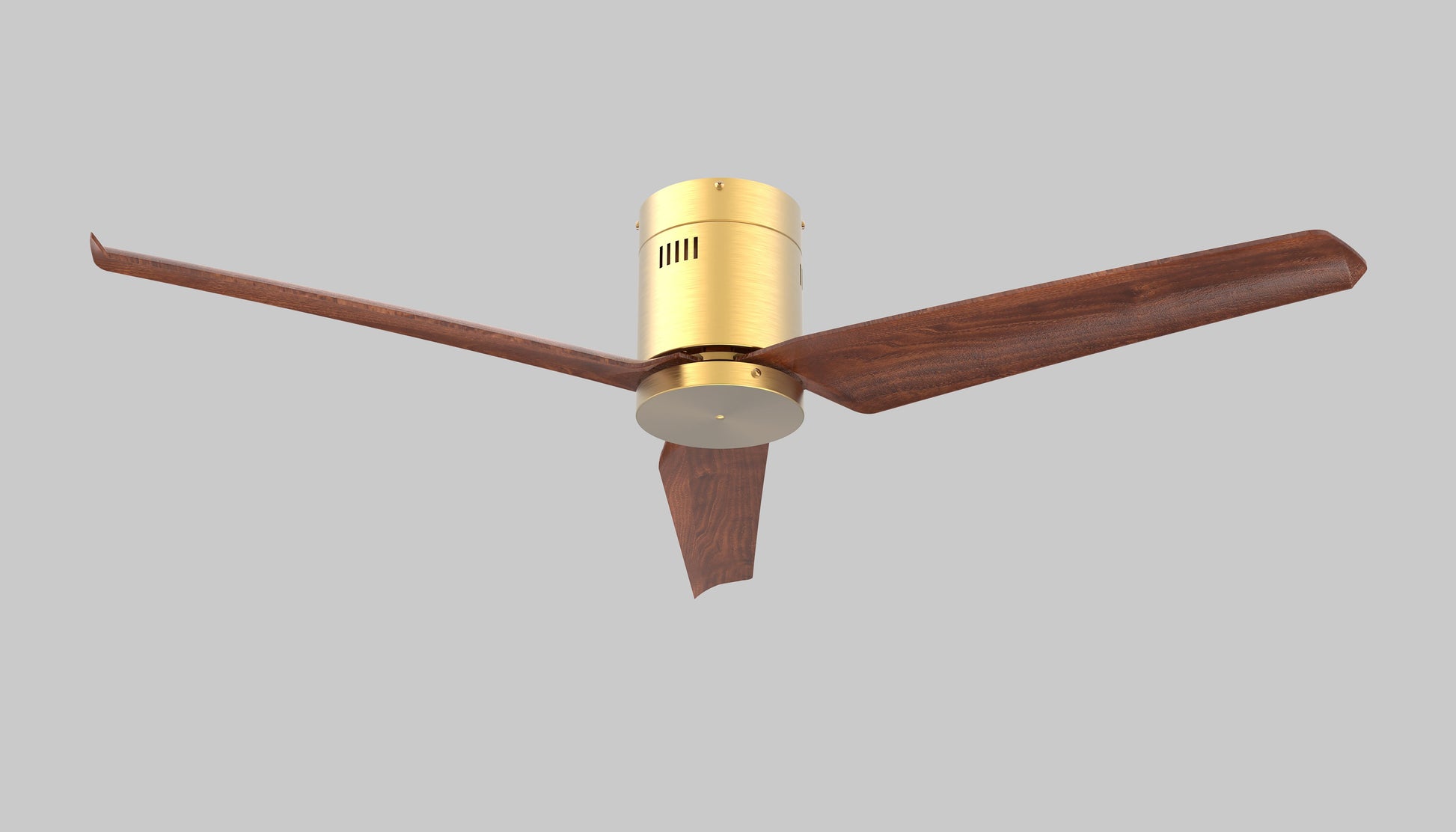 Dual Tone Breeze Ceiling Fan with sleek black blades and gold finish.