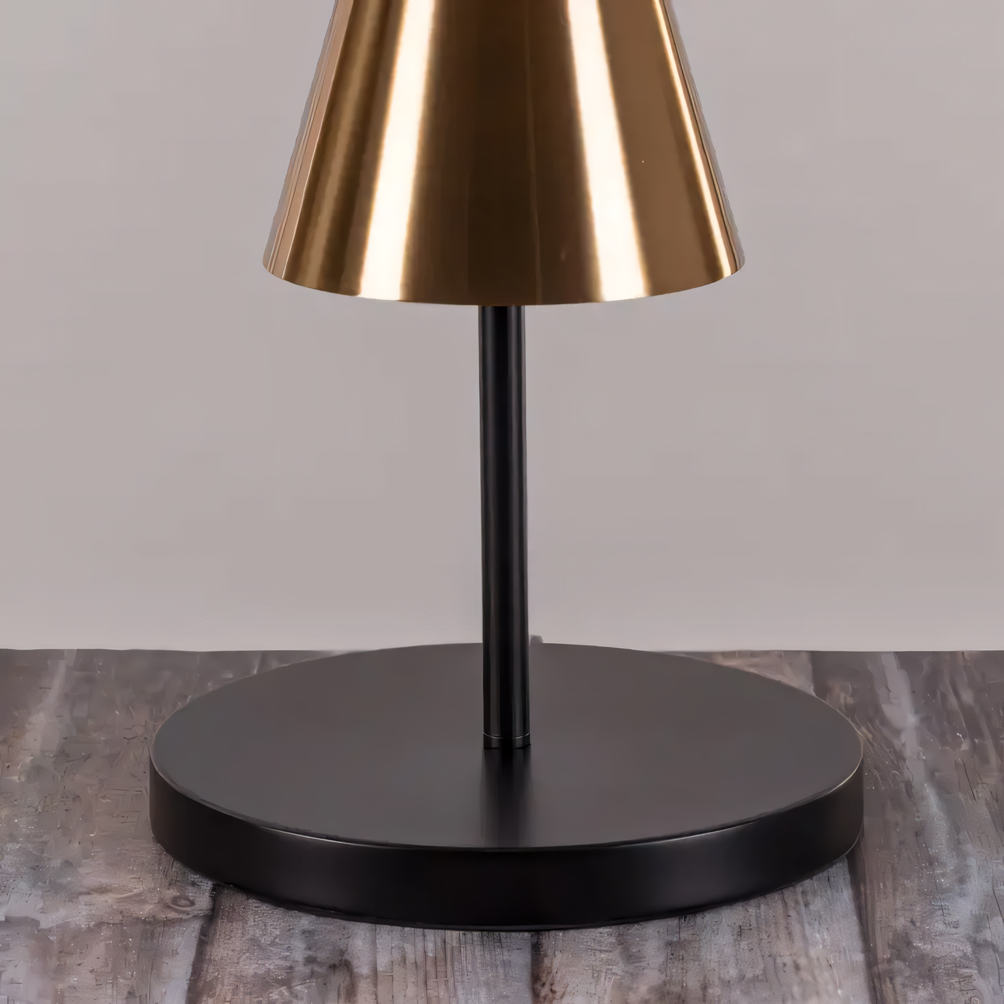 Slow Burn (Gold, Black) Table Lamp: Stylish and Inviting Lighting Solution