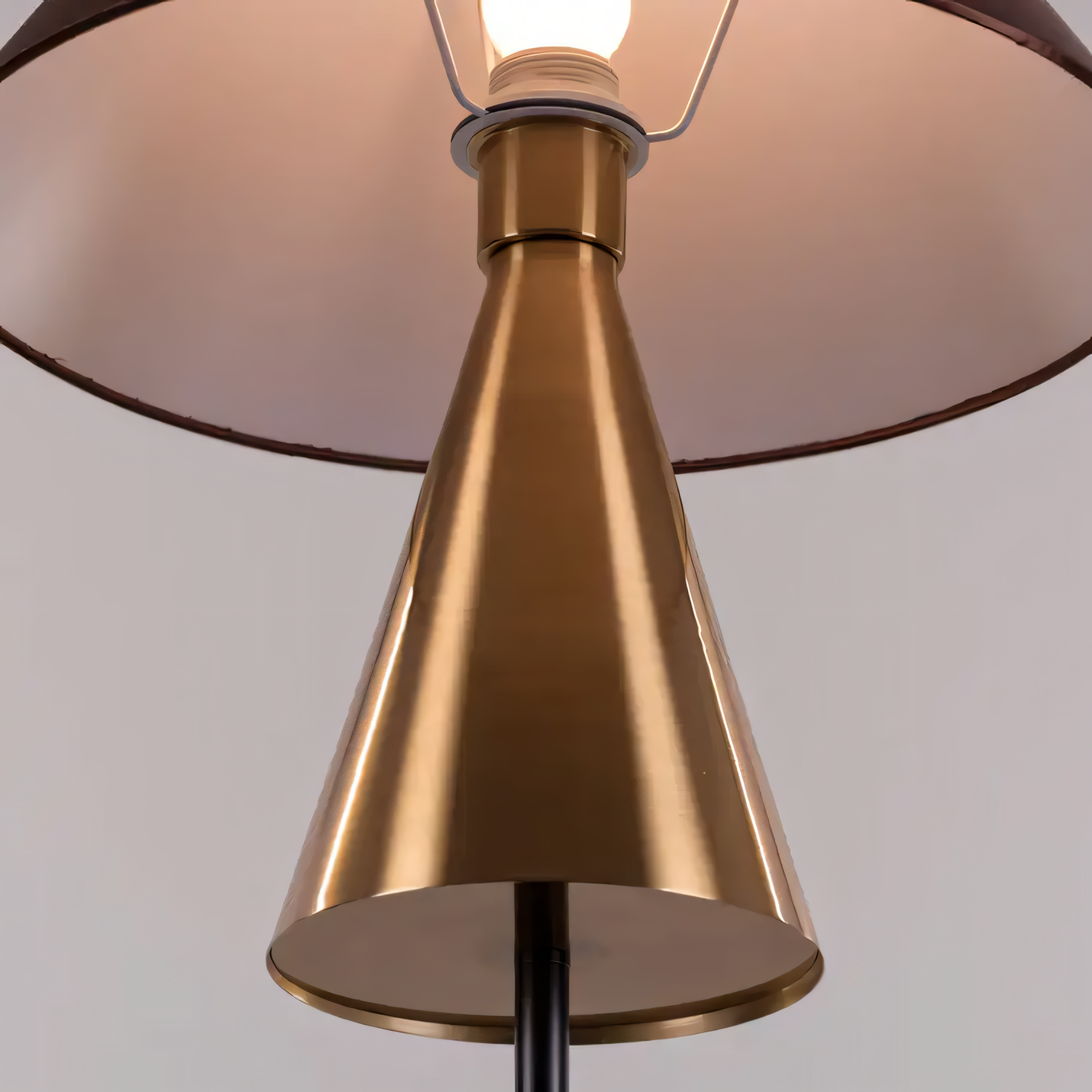 Slow Burn (Gold, Black) Table Lamp: Cozy and Sophisticated Ambiance