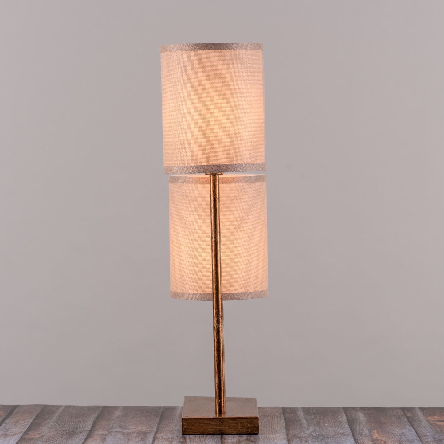 Contemporary gold and marble table lamp for living room