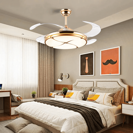   Invisible Chandelier Ceiling Fan with Remote Control