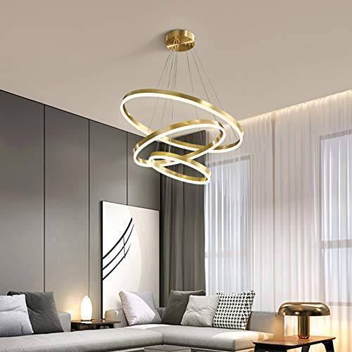 This 800mm ring chandelier boasts a modern minimalist design with a warm white LED glow, ideal for living rooms and dining rooms.