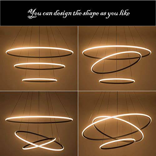 Create a modern and inviting ambiance with the 3-Light 800mm Ring Silver LED Chandelier, perfect for various spaces.