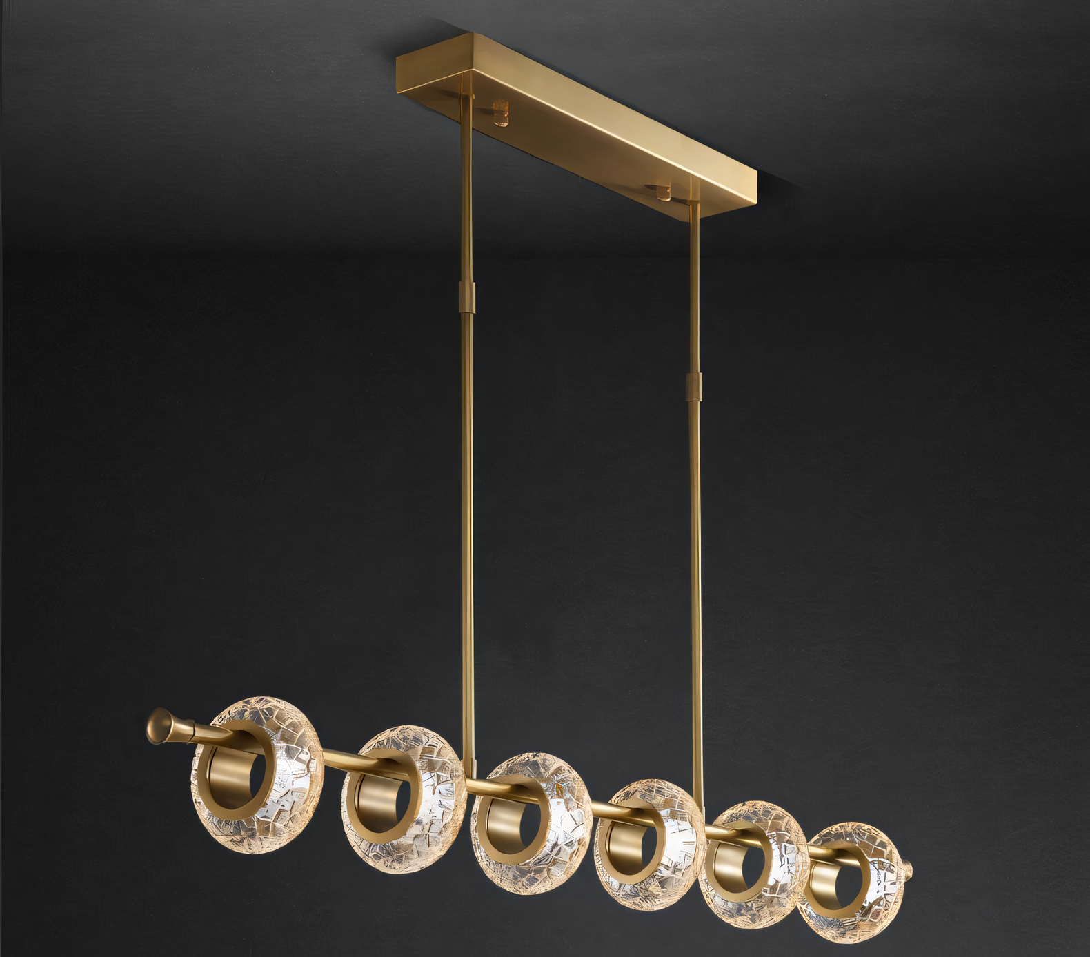 Energy-efficient LED chandelier with a touch of modern glamour, ideal for homes and businesses.