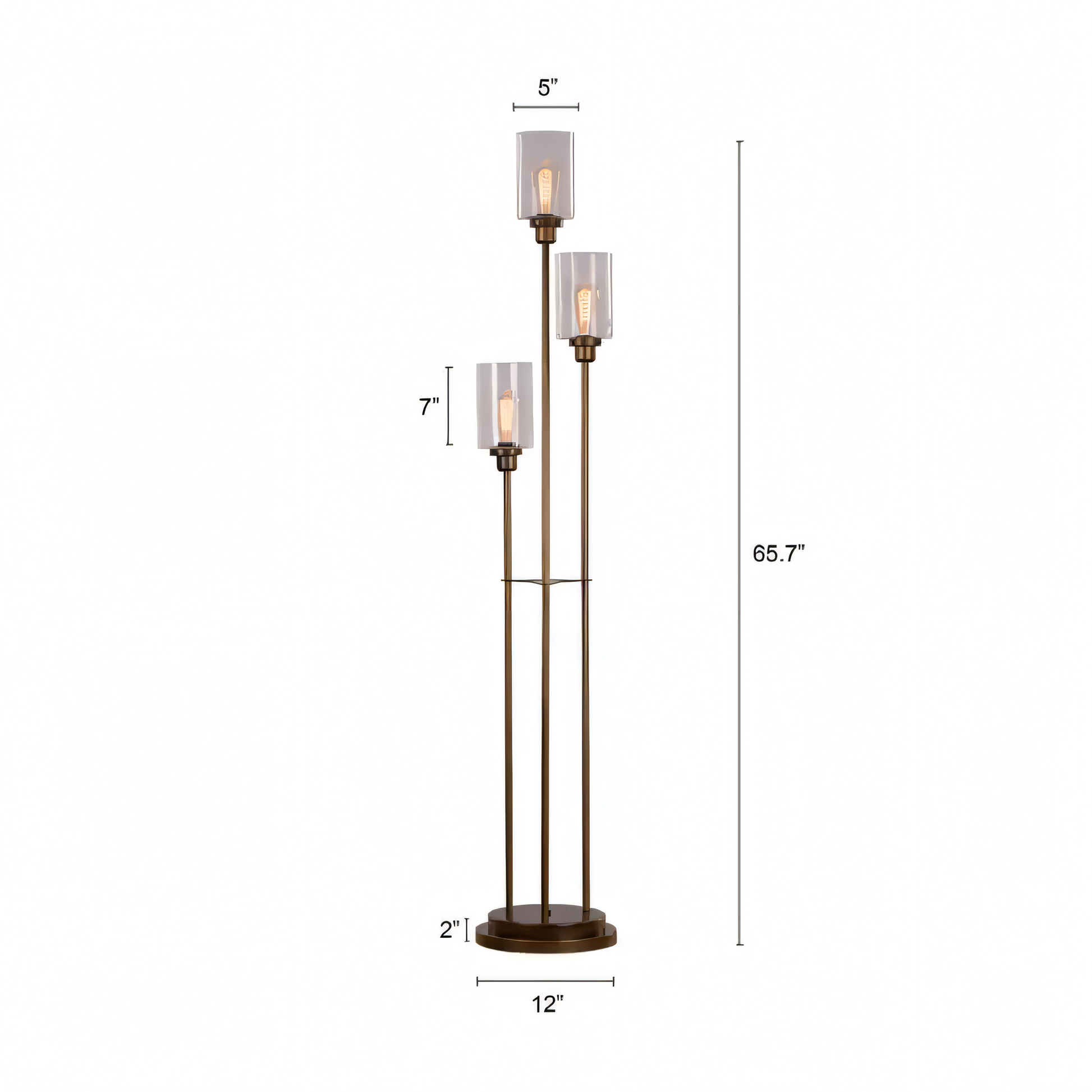 Versatile floor lamp that blends old and new design elements