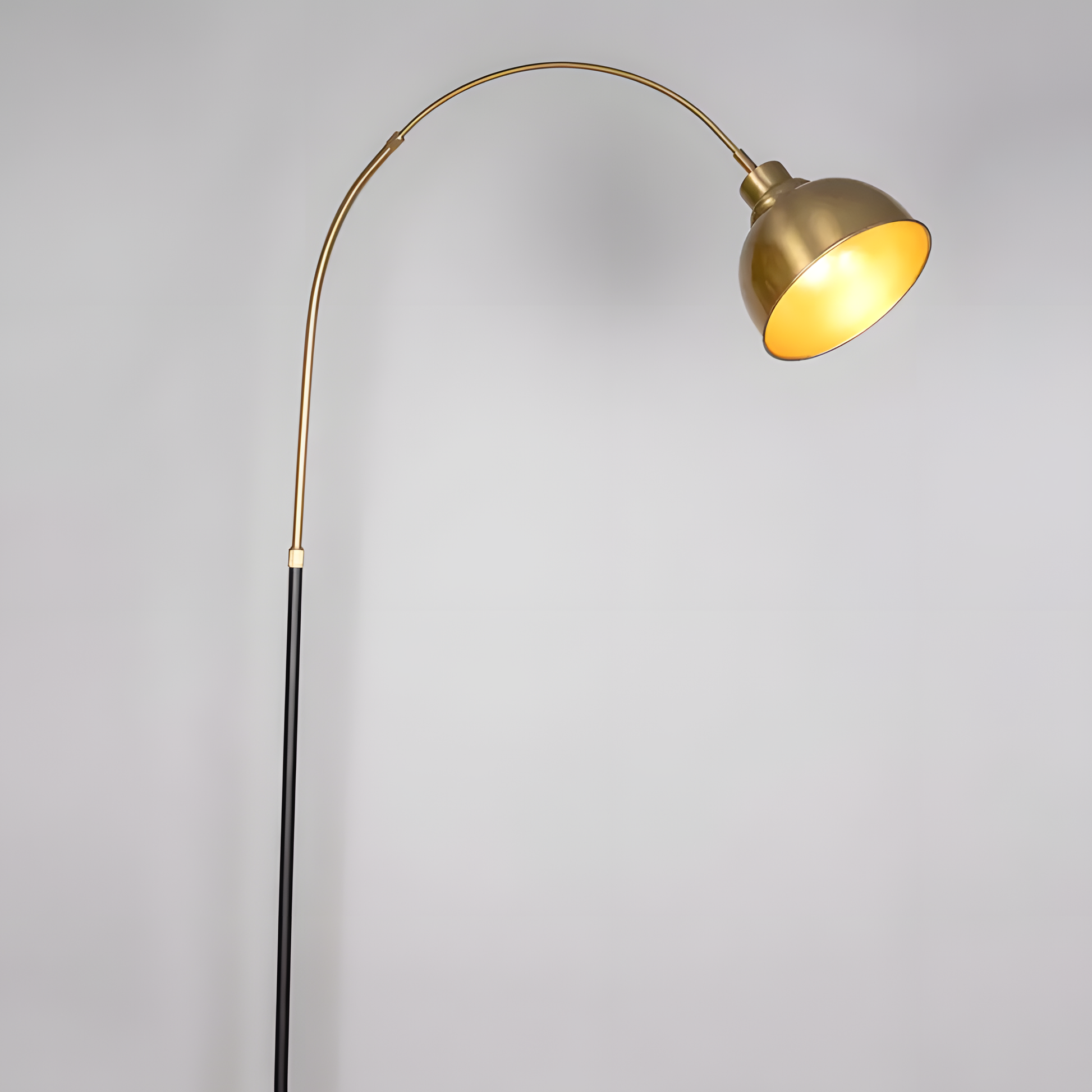 Adjustable height and swivel capabilities of the Lovelorn (Gold) Marble Floor Lamp