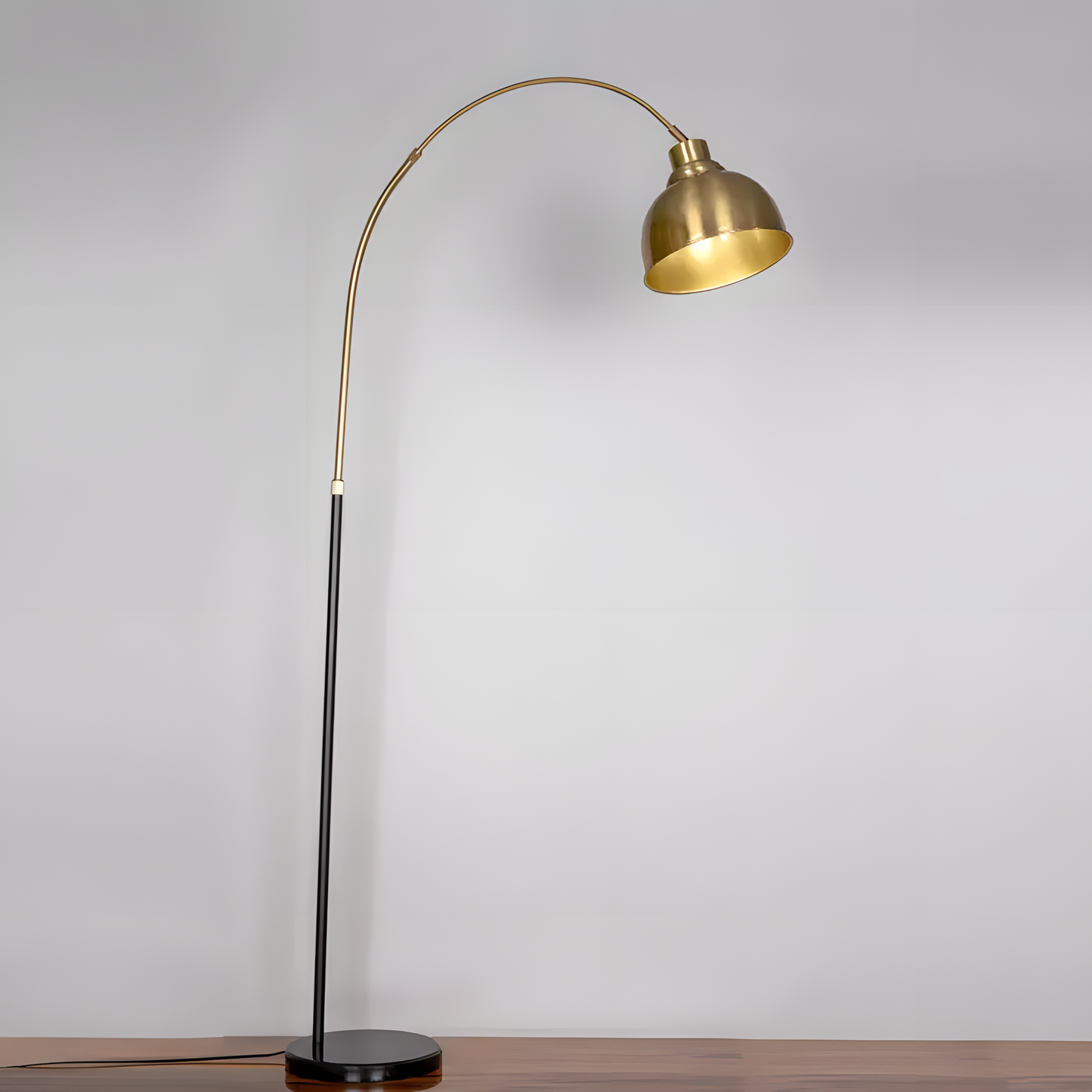 Lovelorn (Gold) Marble Floor Lamp complementing a variety of decor styles