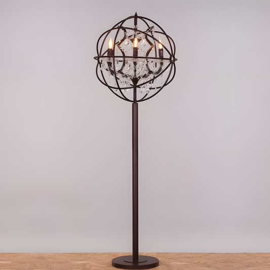 Moonlight Rendezvous (Antique Rust Finish) Floor Lamp