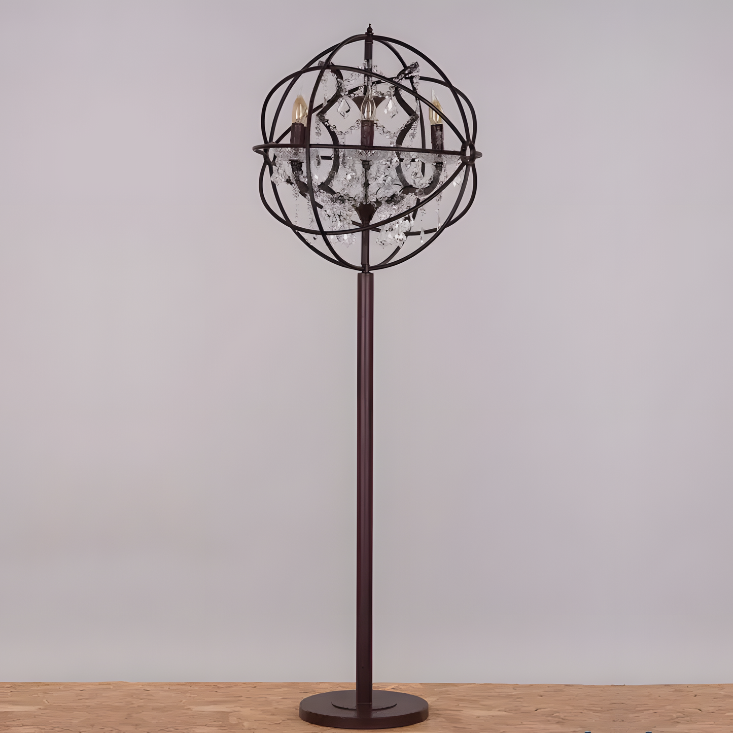 Moonlight Rendezvous (Antique Rust Finish) Floor Lamp