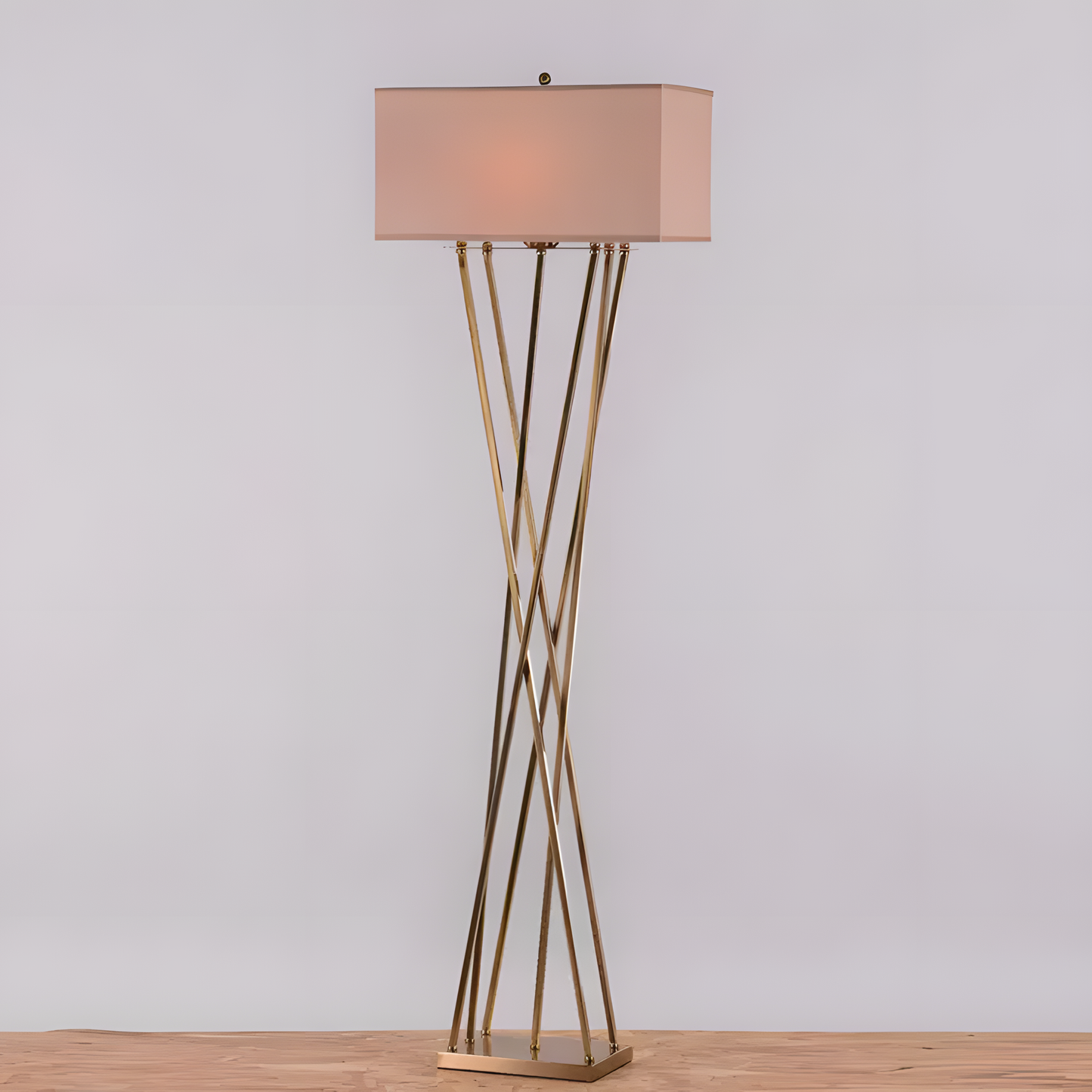 Cross Your Heart (Gold) Floor Lamp