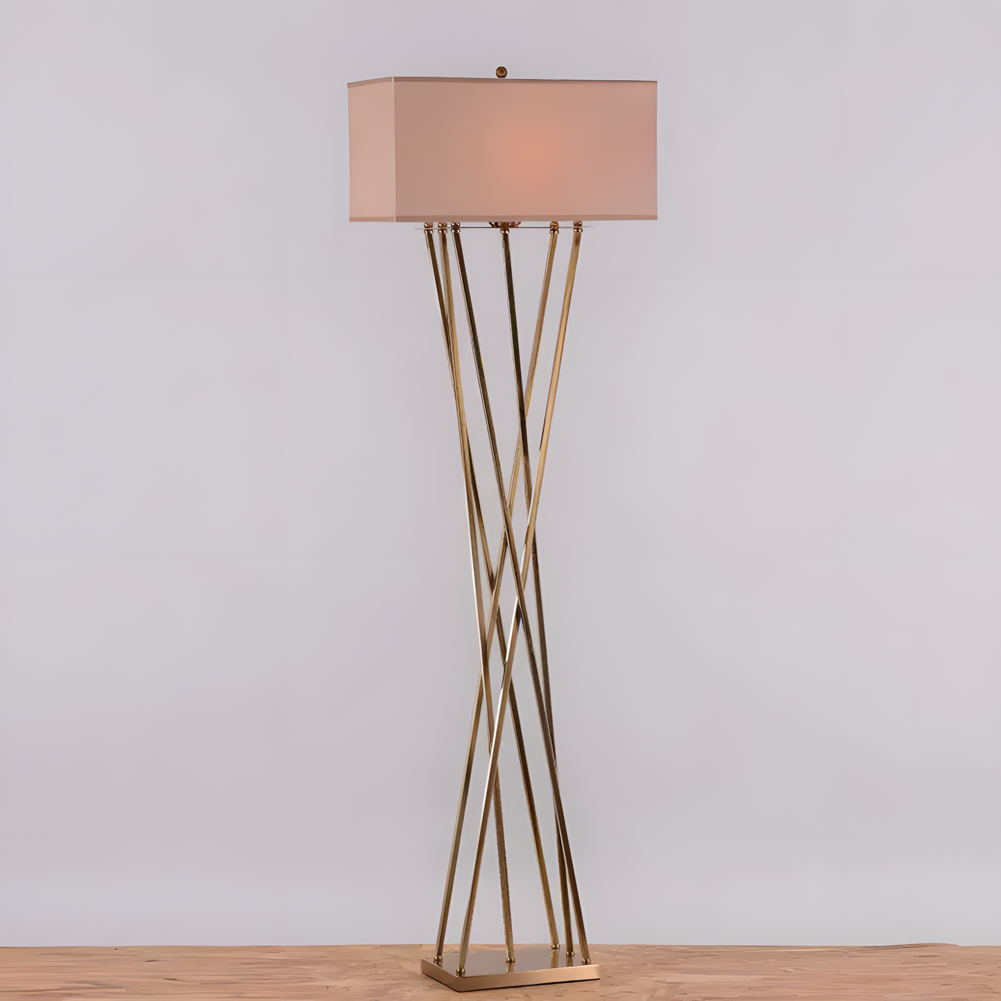 Cross Your Heart (Gold) Floor Lamp